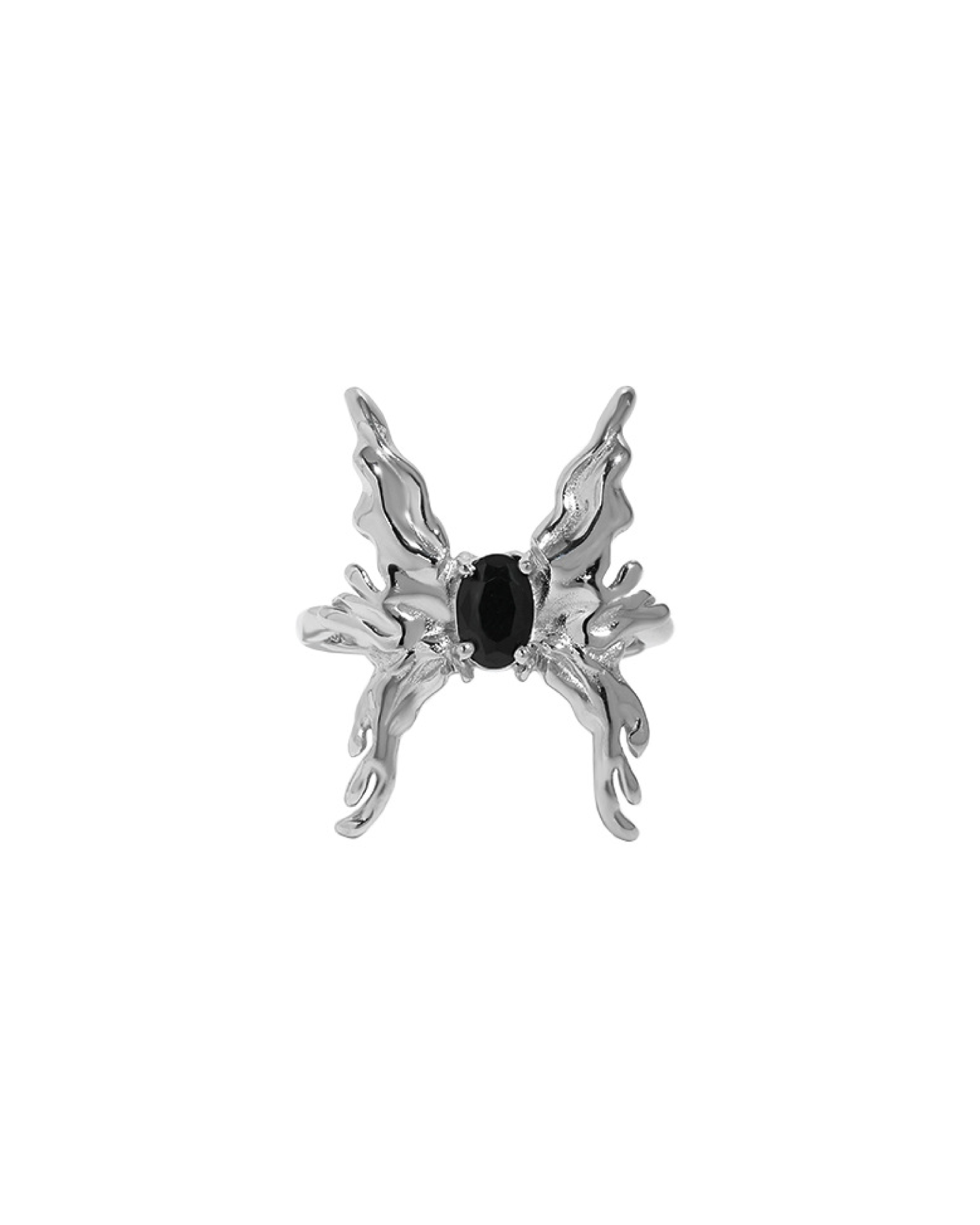 Yareli Butterfly Ring with Black Zirconia