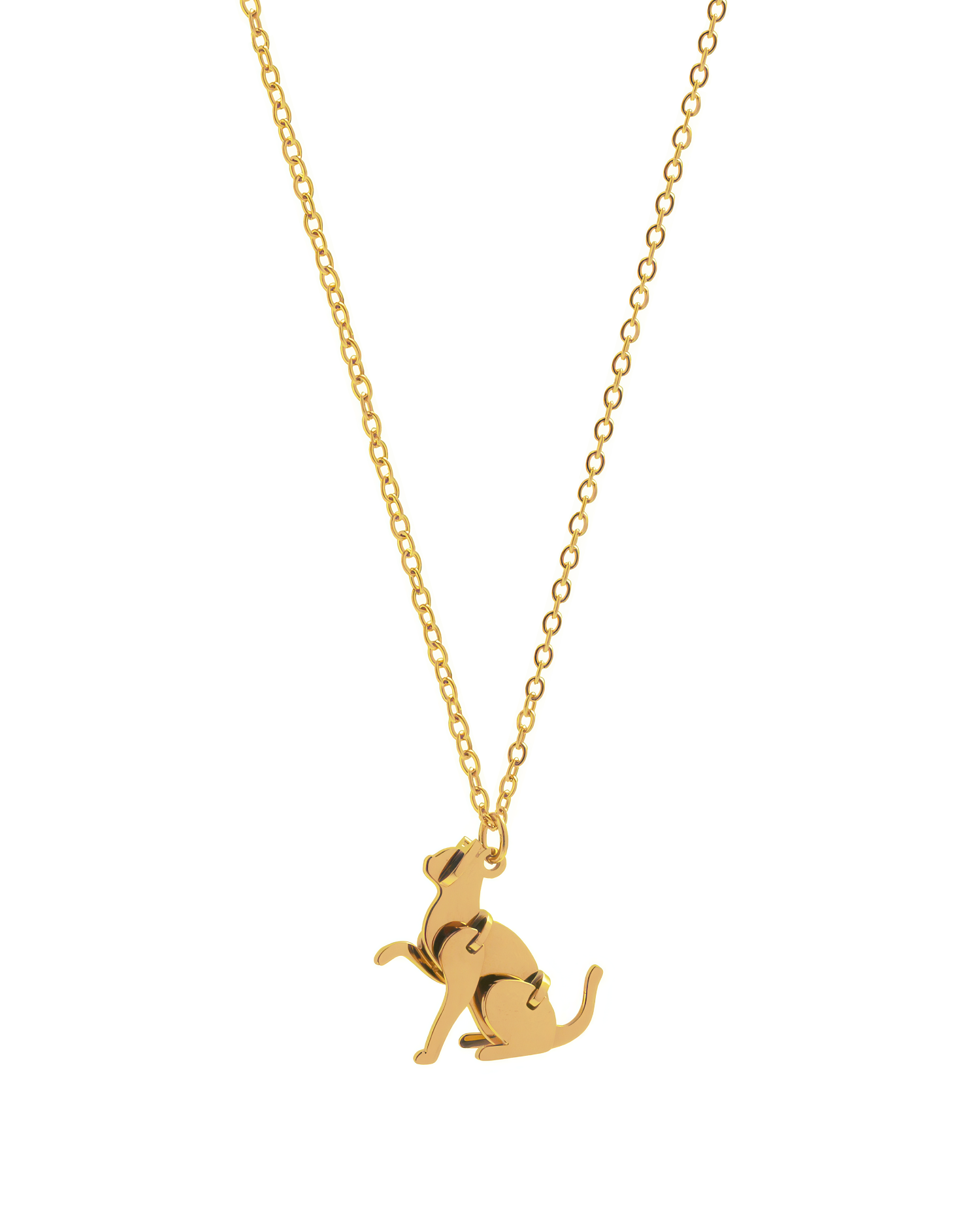 Origami Cat Necklace