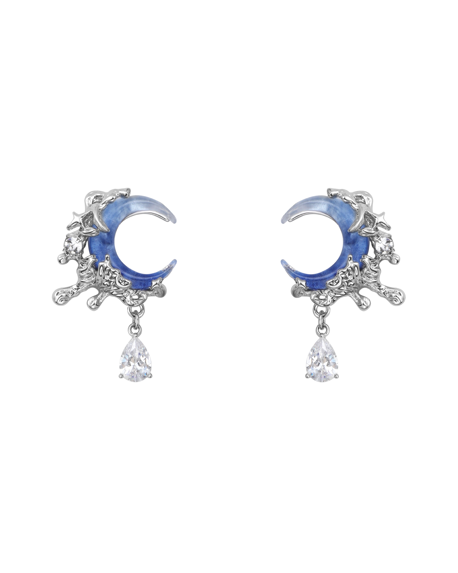 Tidal Blue Moon Drop Earrings