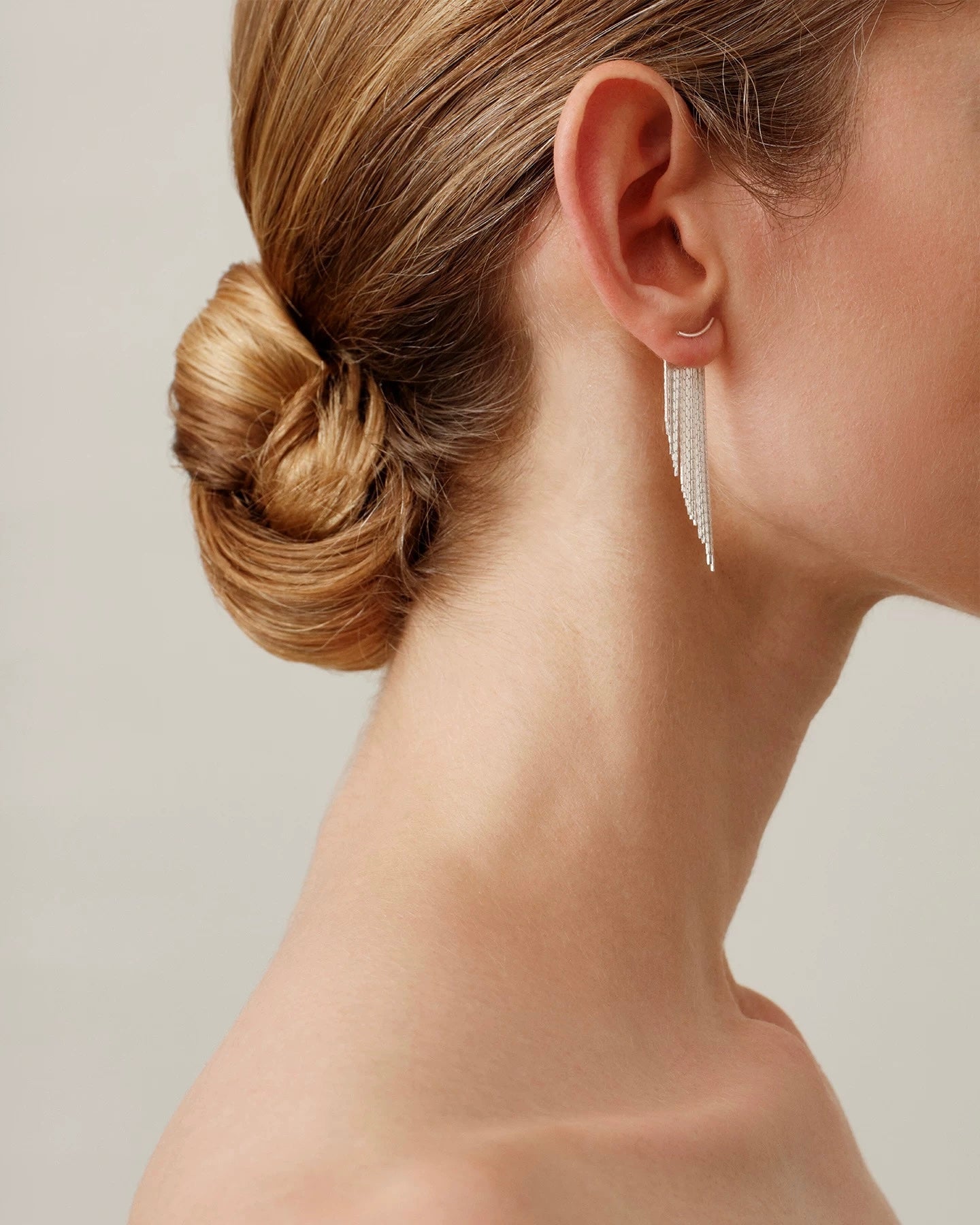 Evelyn Multi Wear Bar & Tassel Earrings - Silver