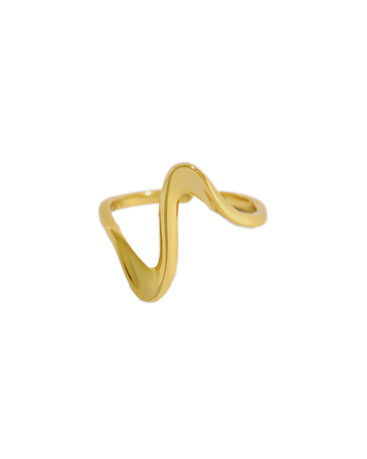 Kaia Heartbeat Wave Ring - Gold