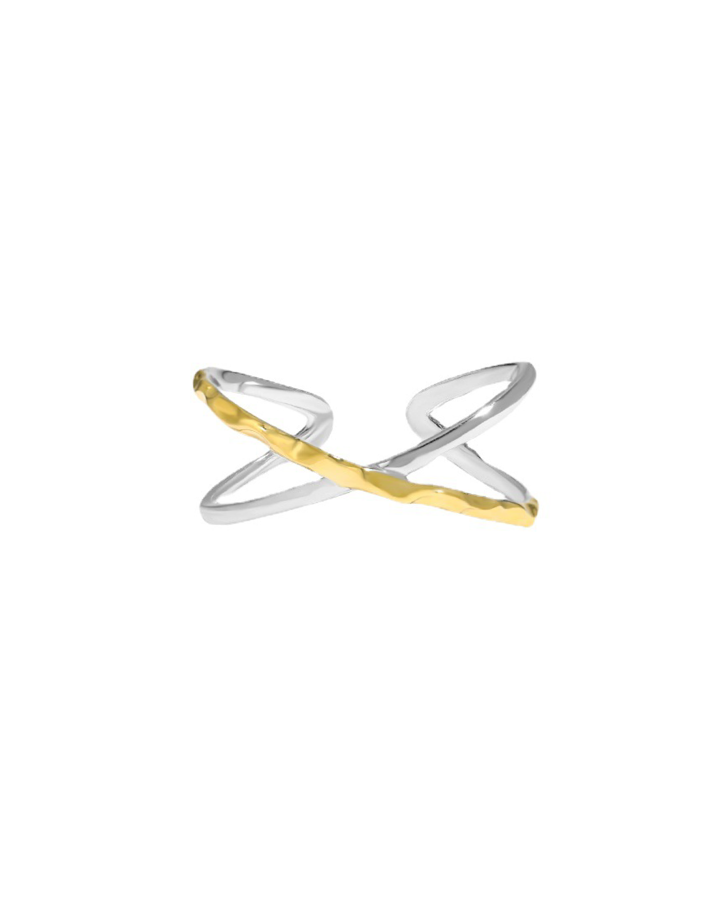 Xabat Cross Thin Ring - Gold
