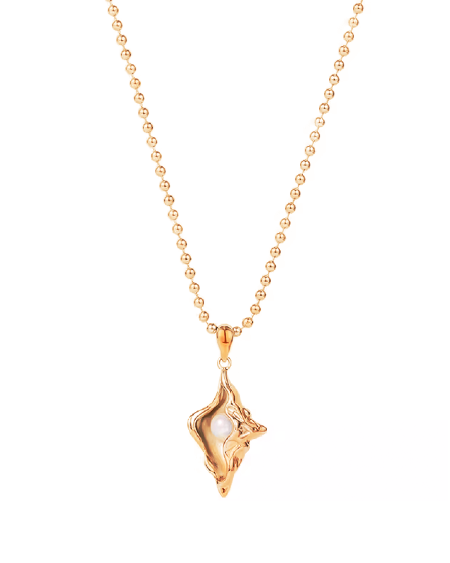 Sora Conch Pearl Necklace - Gold