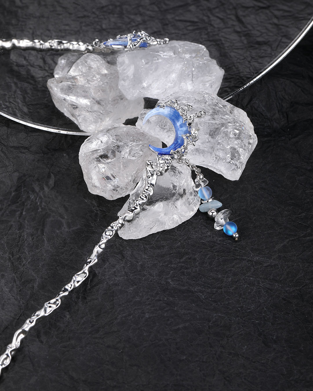 Tidal Blue Moon Hairpin
