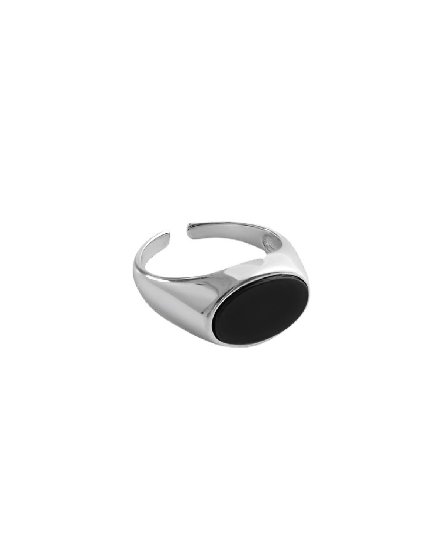 Kuro Black Onyx Signet Ring