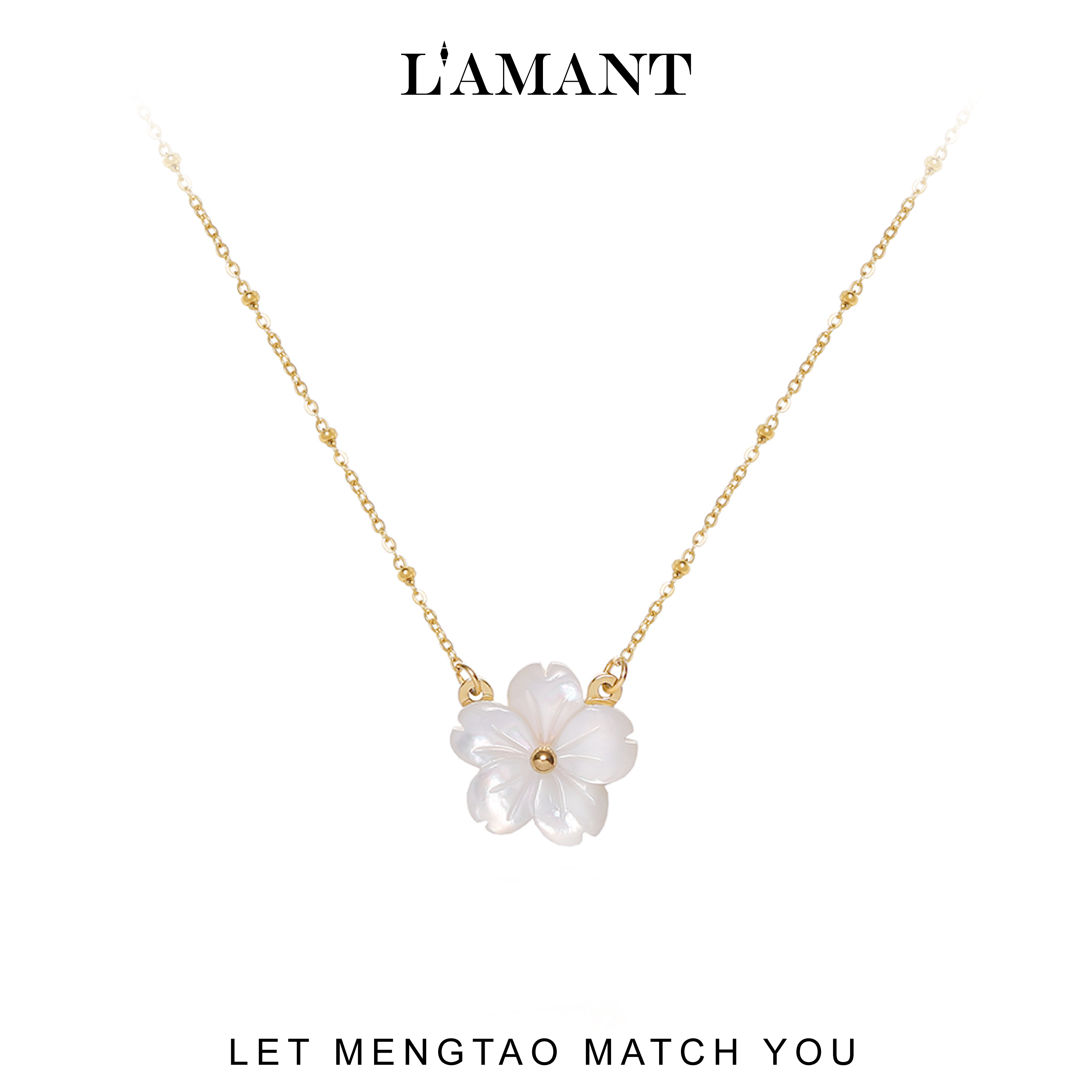 MOP Peach Blossom Necklace
