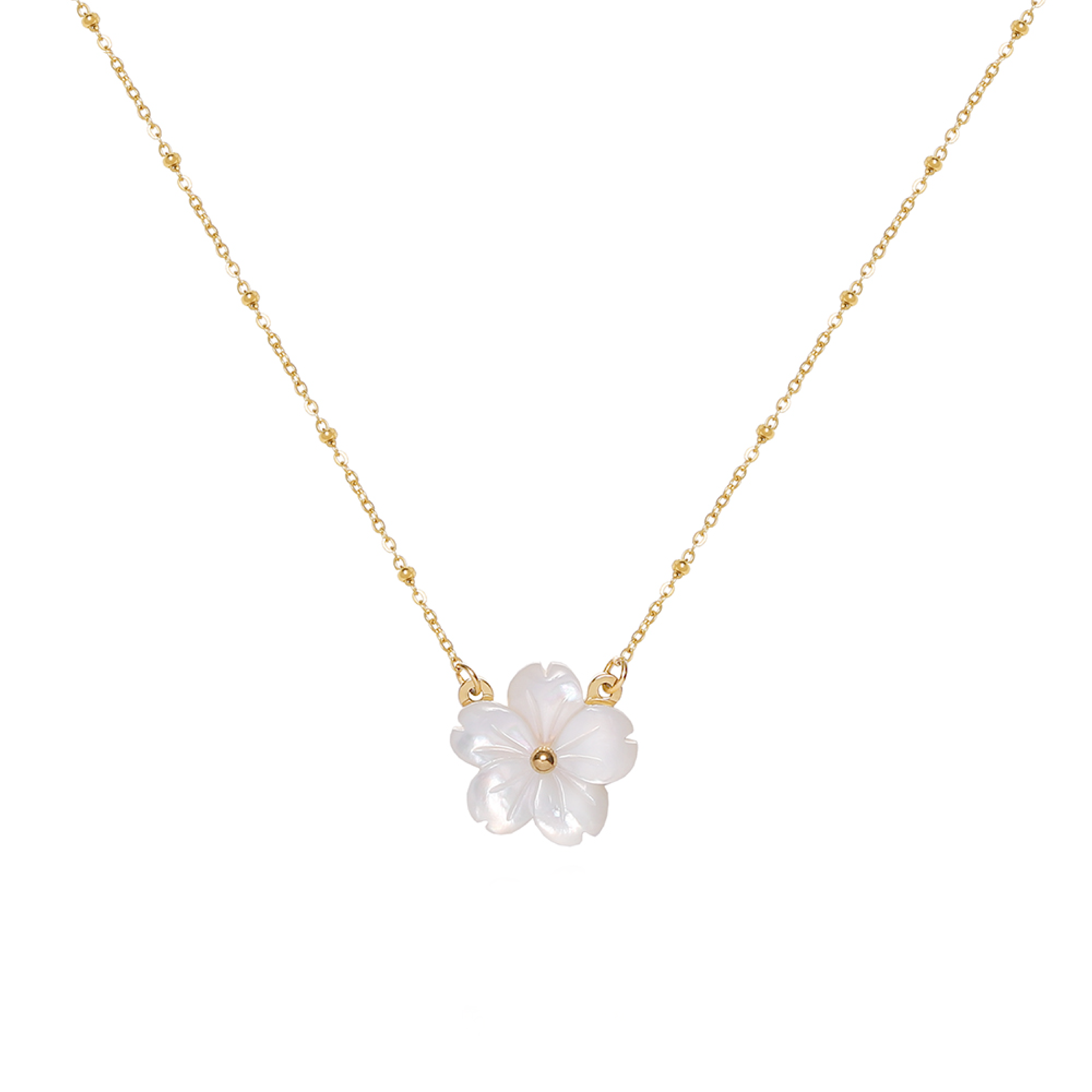 MOP Peach Blossom Necklace