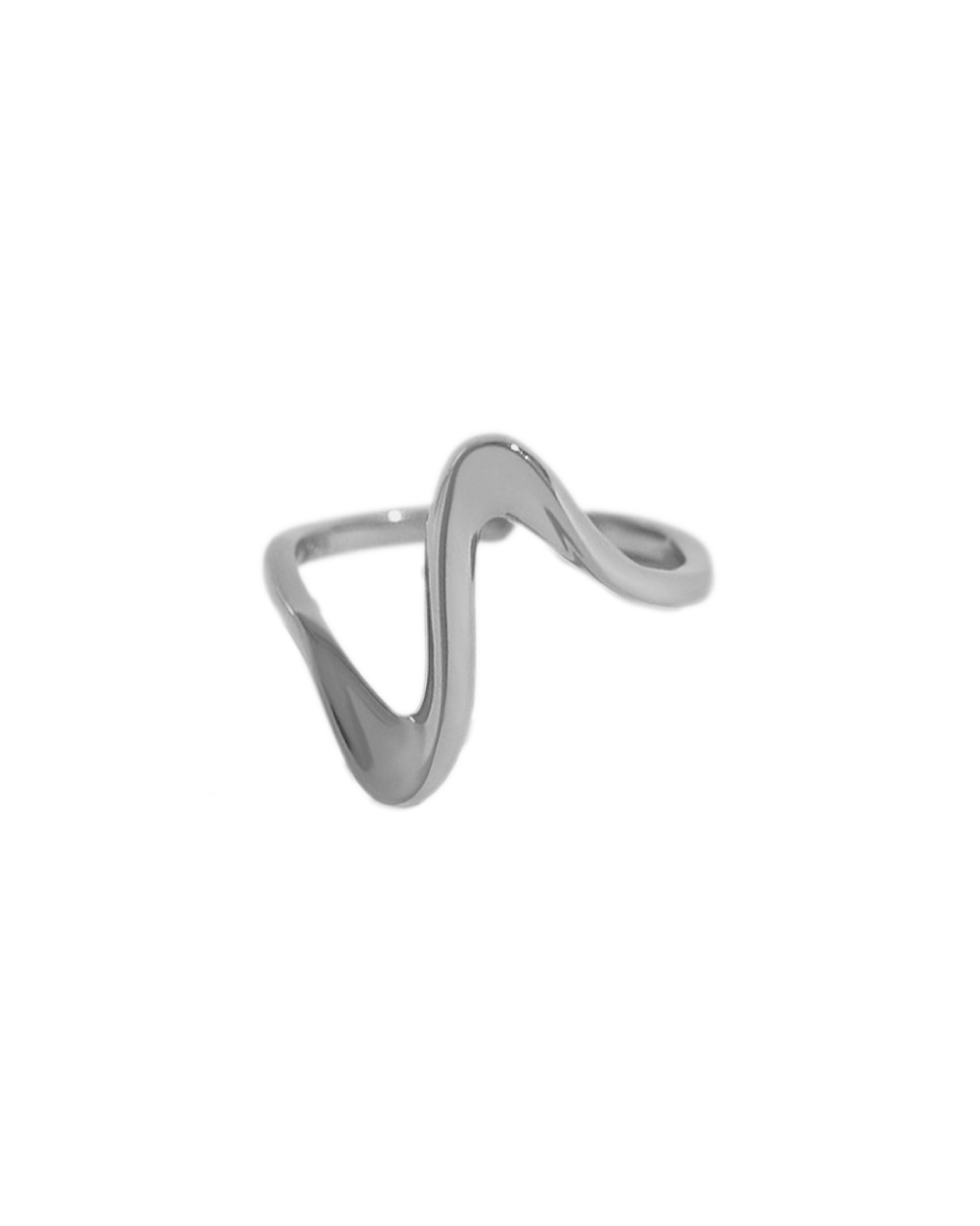 Kaia Heartbeat Wave Ring - Silver