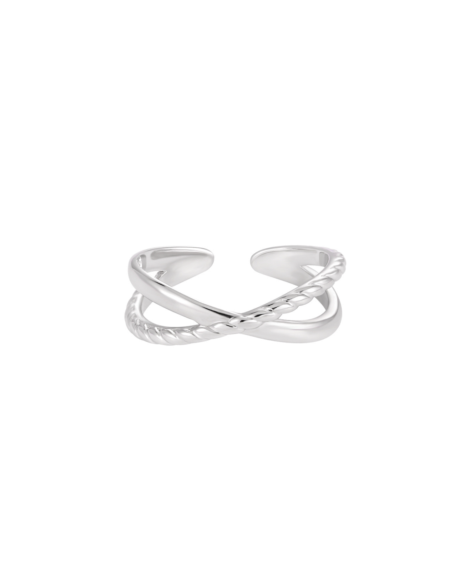 Xabat Cross Thick Ring - Silver