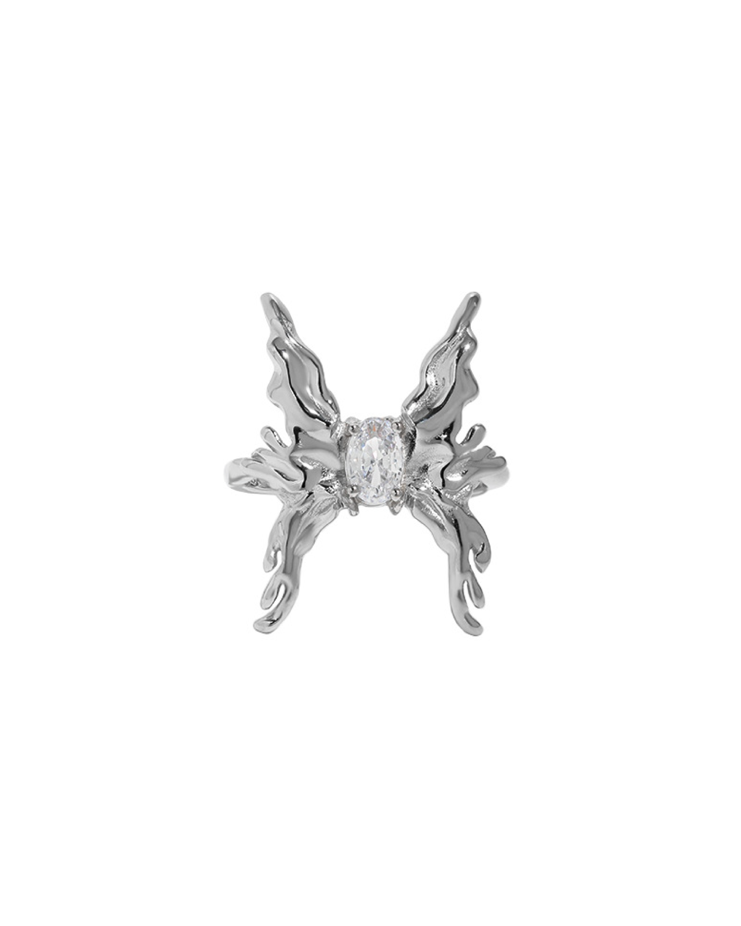Yareli Butterfly Ring with White Zirconia