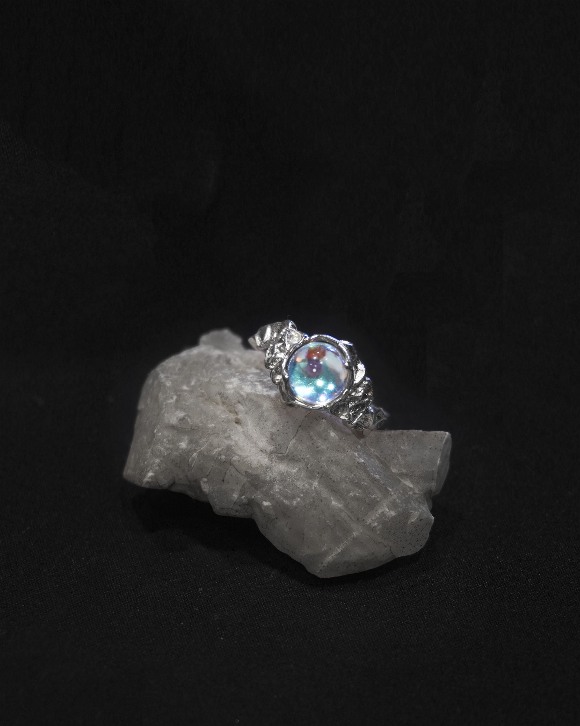 Maeve Moonlight Textured Ring