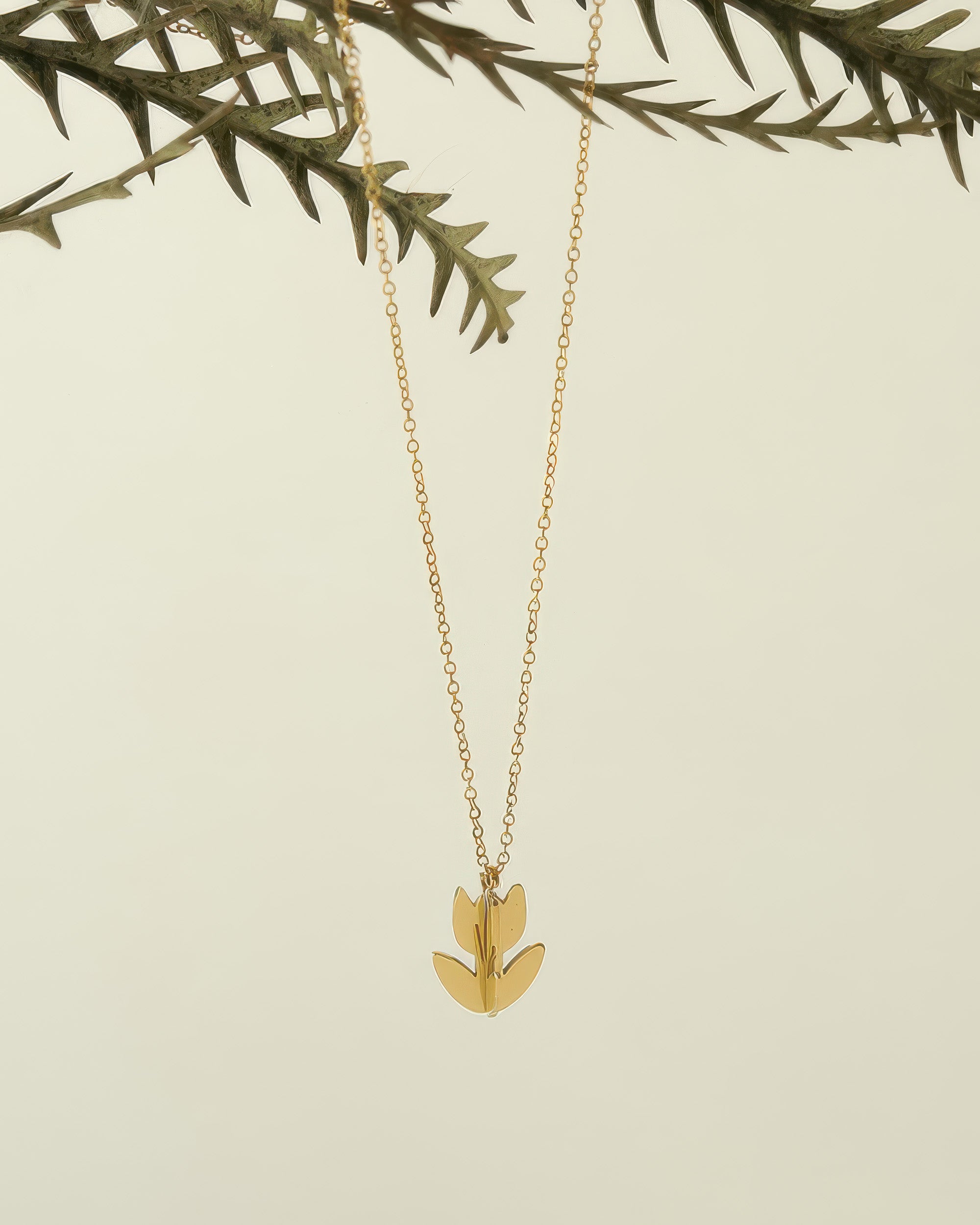 Origami Tulip Necklace