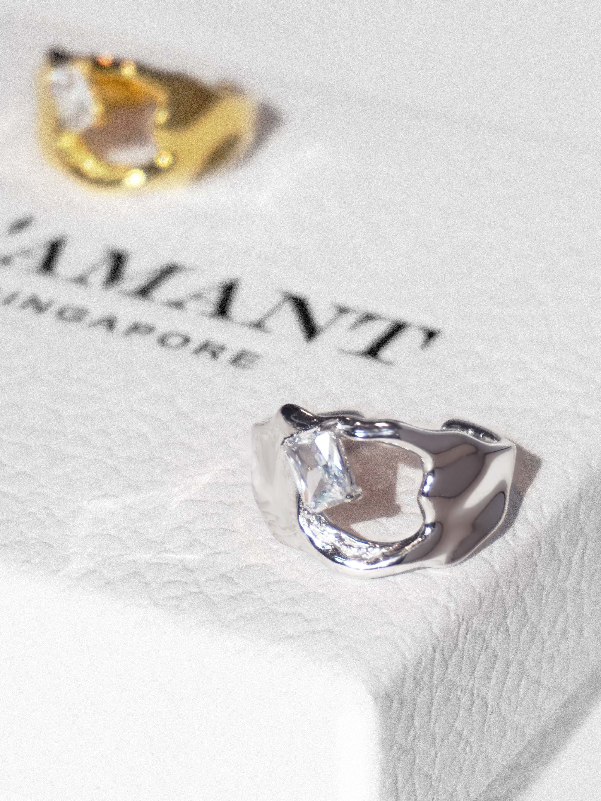 Katia Zirconia Ring - Gold