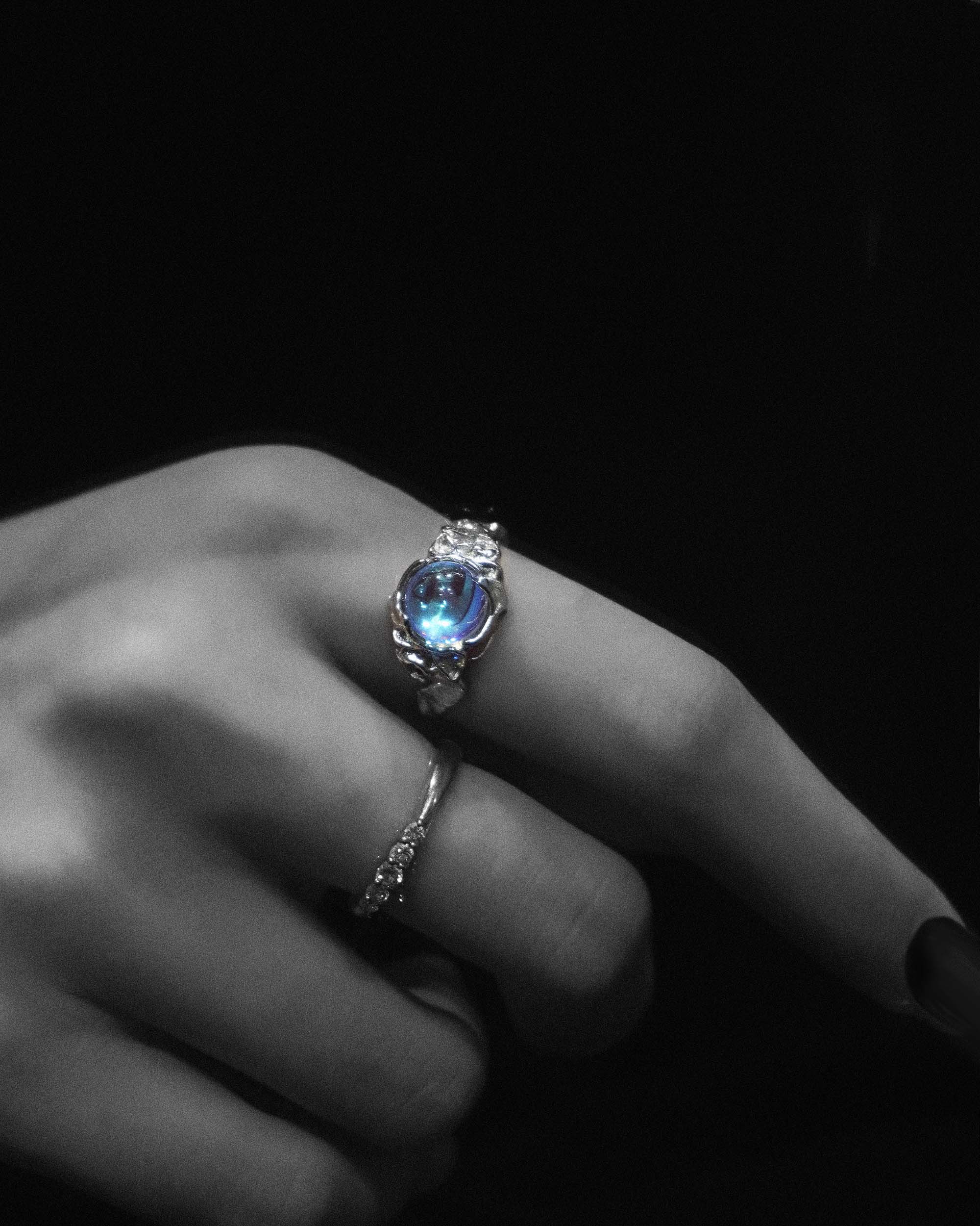 Maeve Moonlight Textured Ring