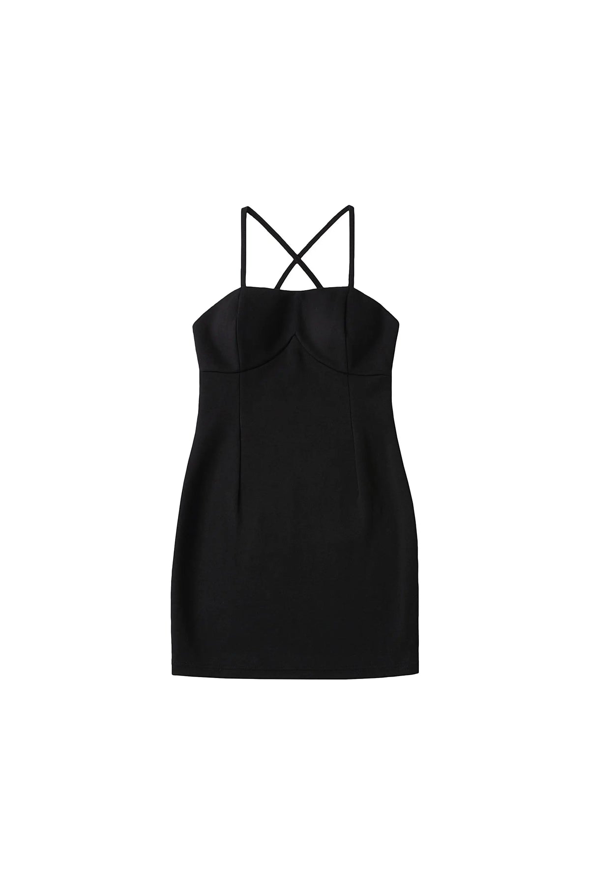 YJ Cross-Back Dress In Black