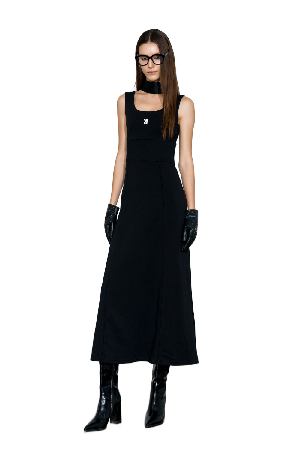 YJ Logo-Print Tank Dress