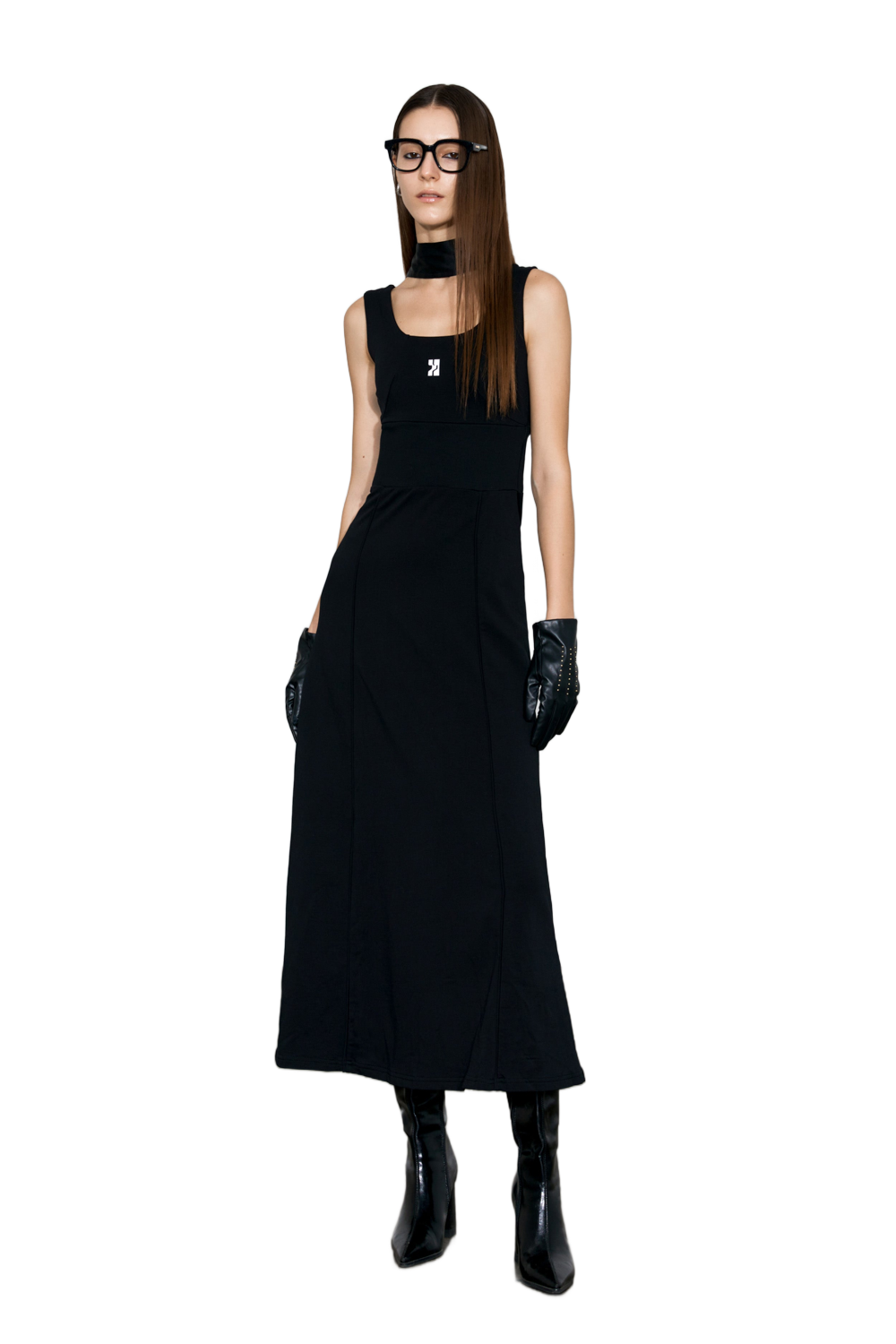 YJ Logo-Print Tank Dress