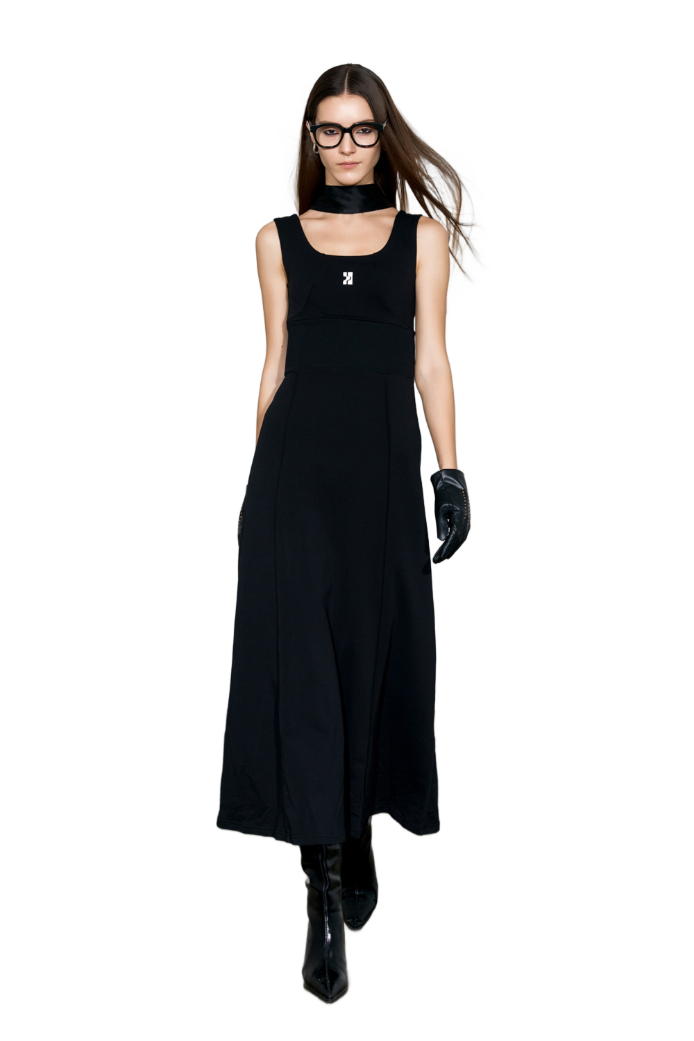 YJ Logo-Print Tank Dress