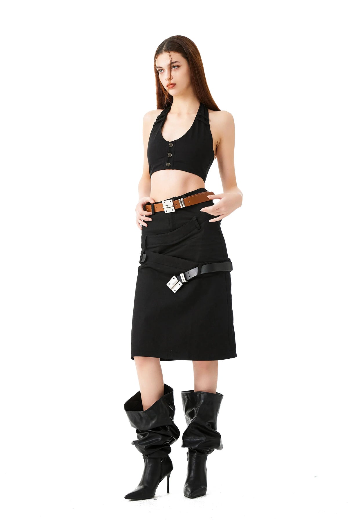 YJ Triple-Belts Cargo Skirt