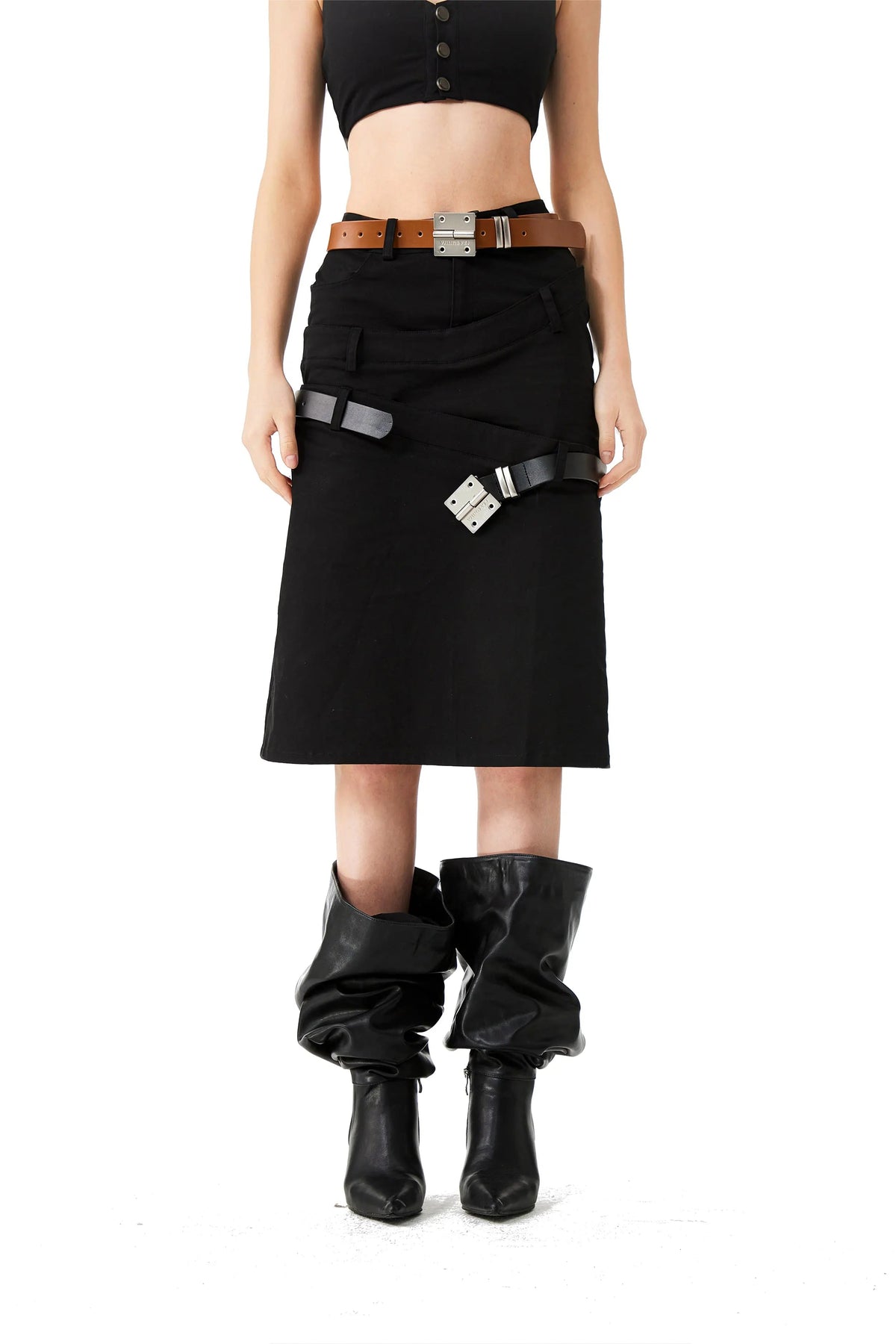 YJ Triple-Belts Cargo Skirt