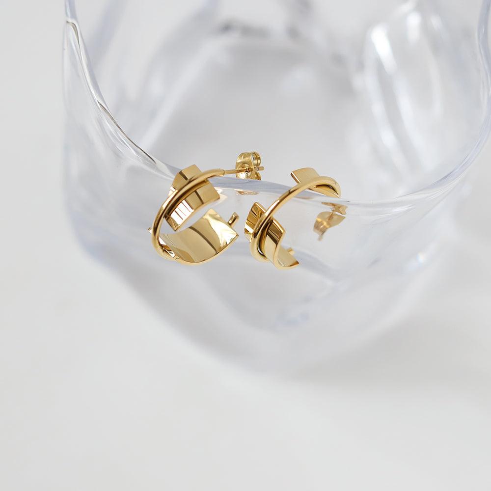 ANJELIN Hoop Earrings - L'amant Jewellery