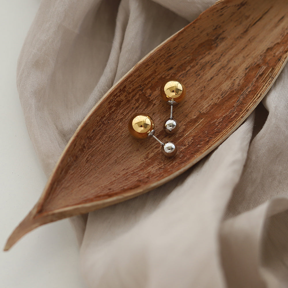 Temari Double Ball Earrings