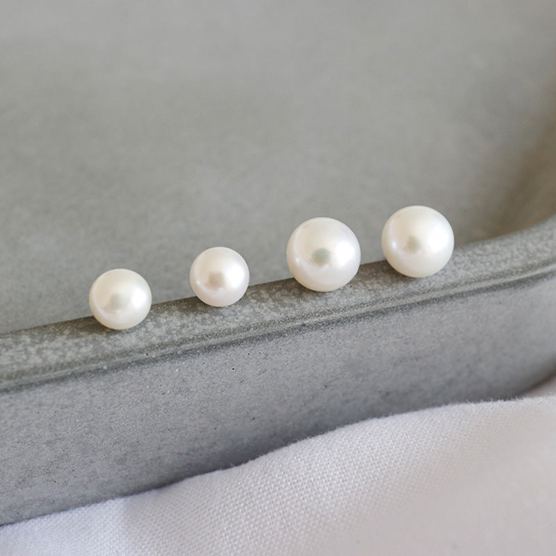 Classic Pearl Studs - 4.5mm/6mm