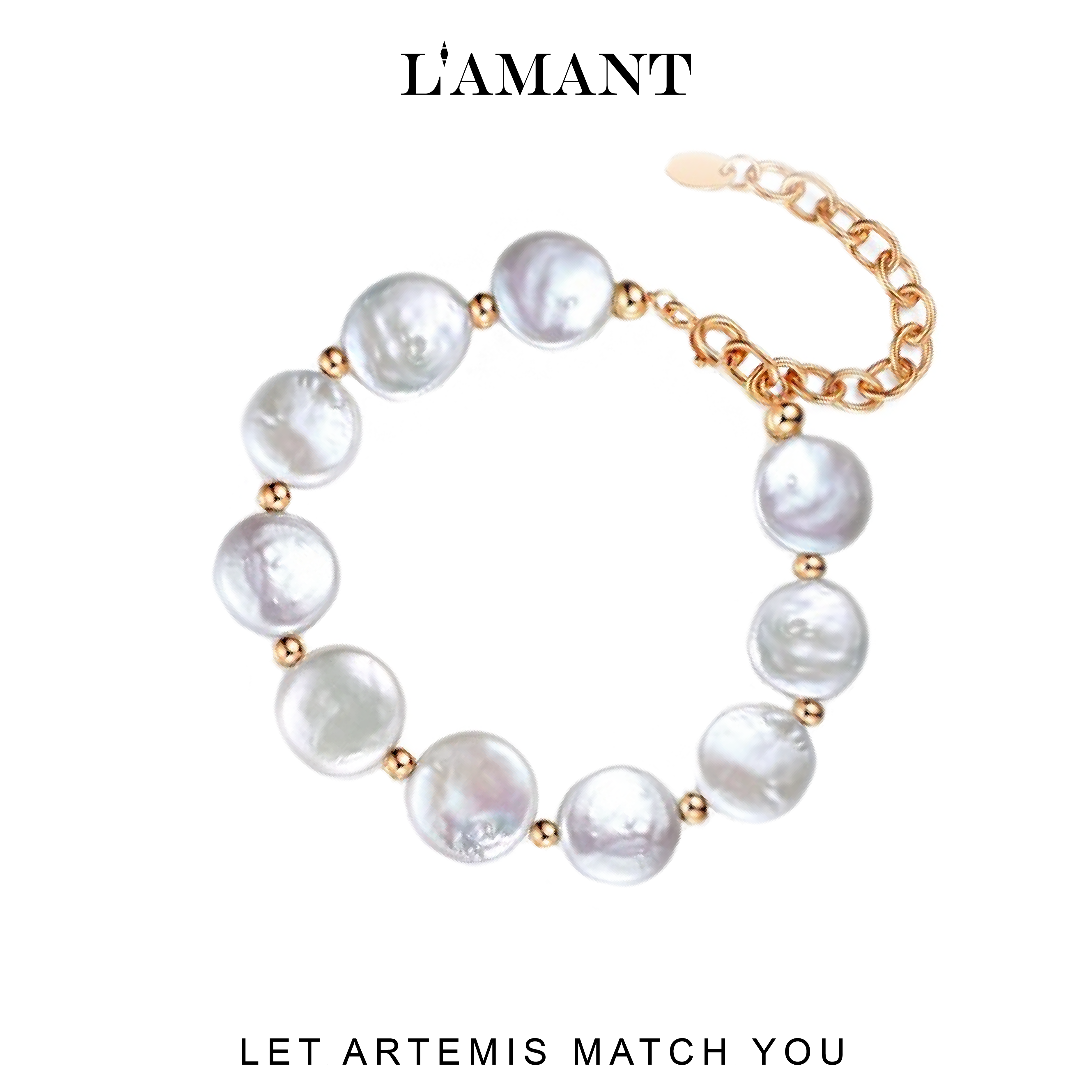 Artemis Coin Pearl Bracelet