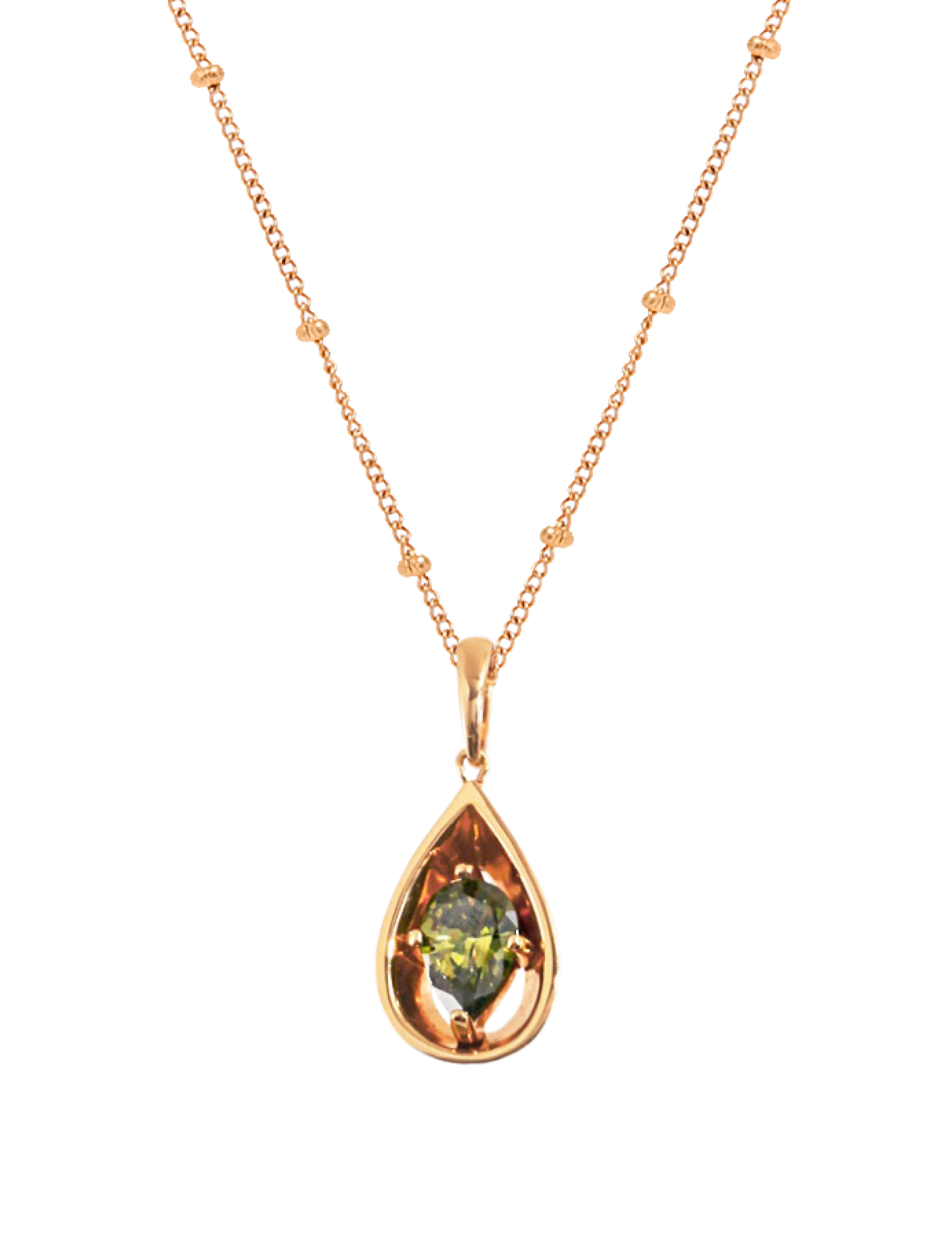 Cleopatra Drop-Form Cut Necklace - Gold