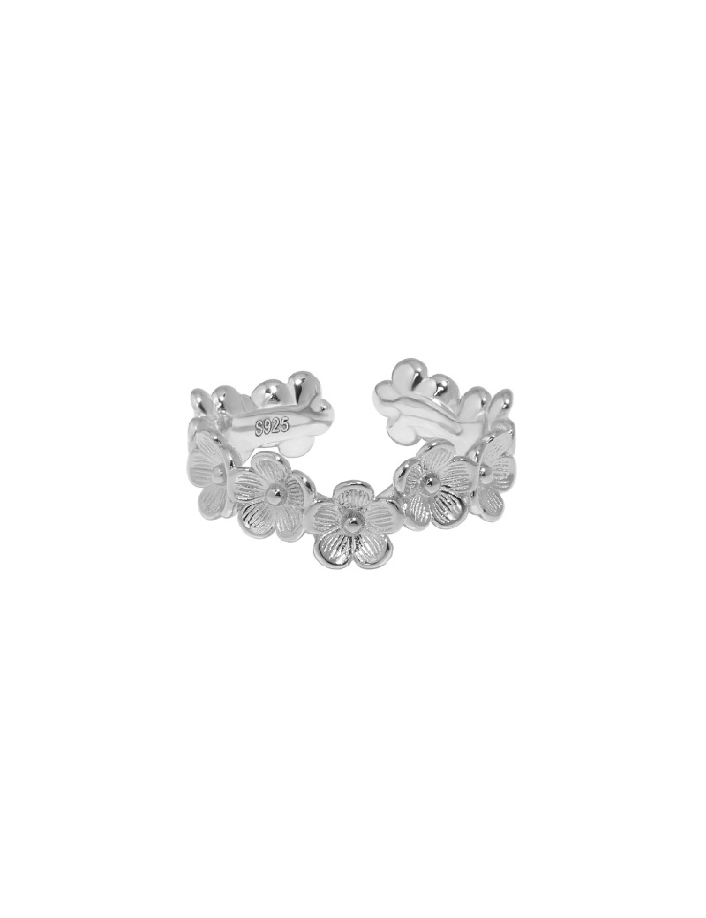 Daisy Chain Ring - Silver