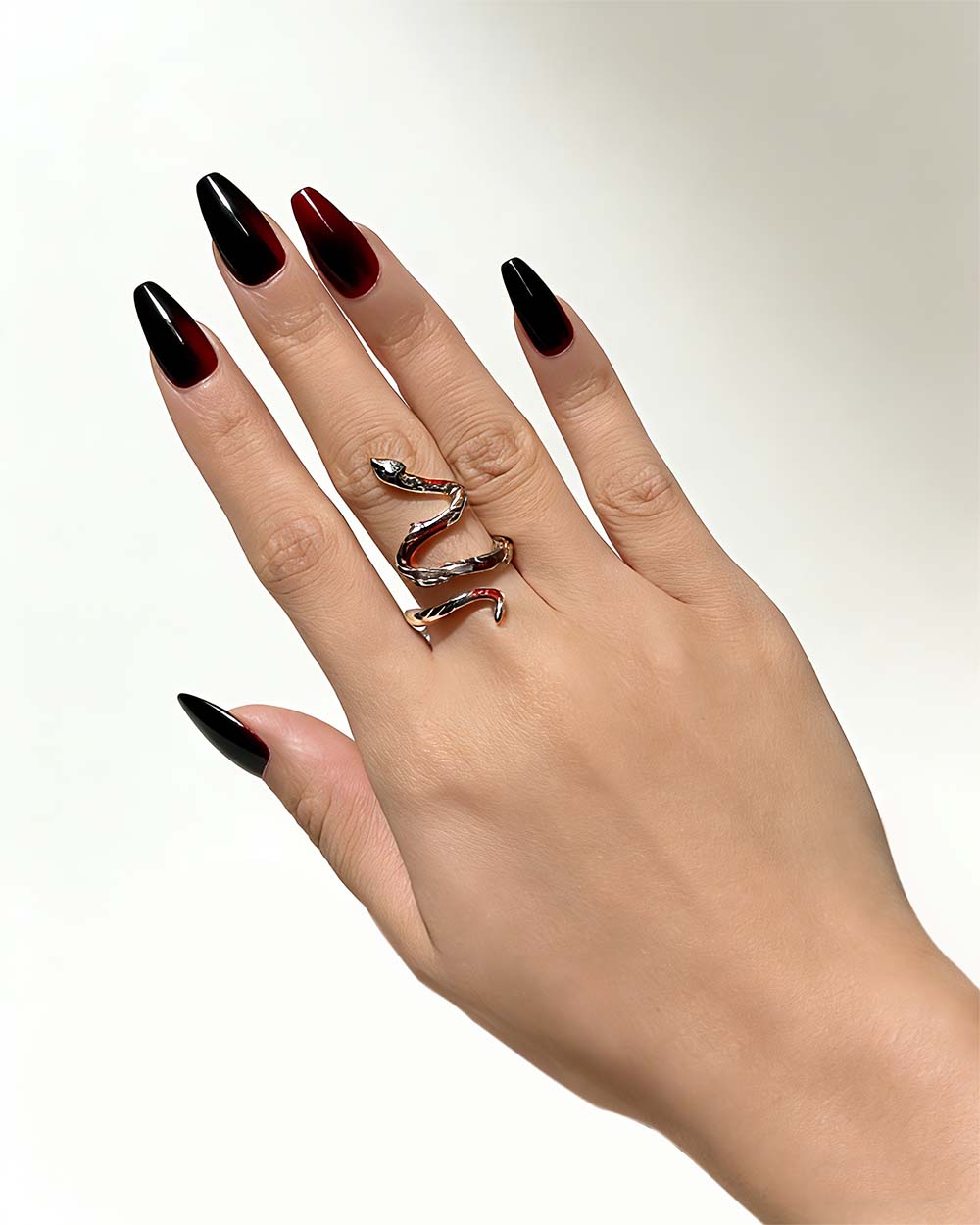 Elektra Red Serpent Ring
