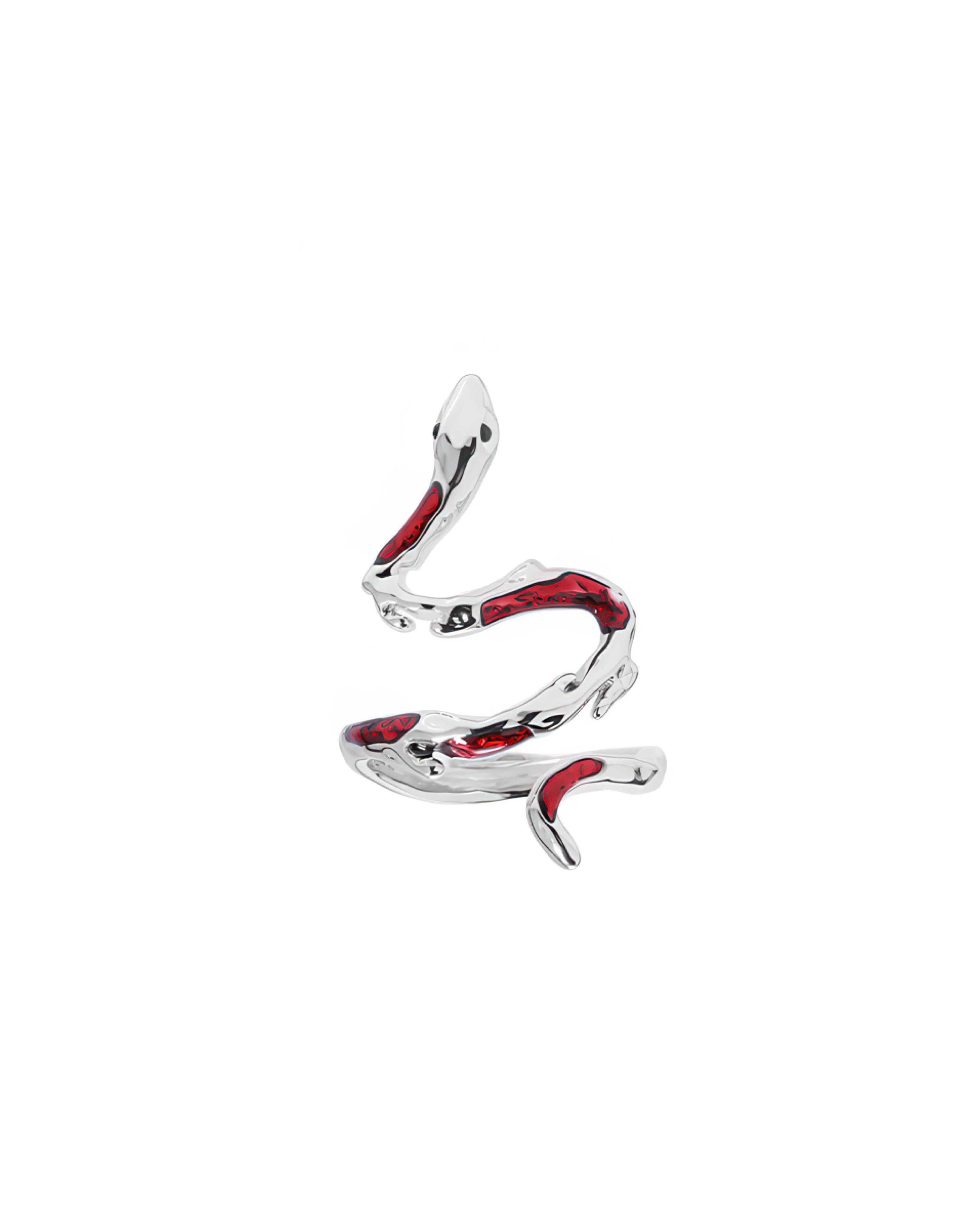 Elektra Red Serpent Ring