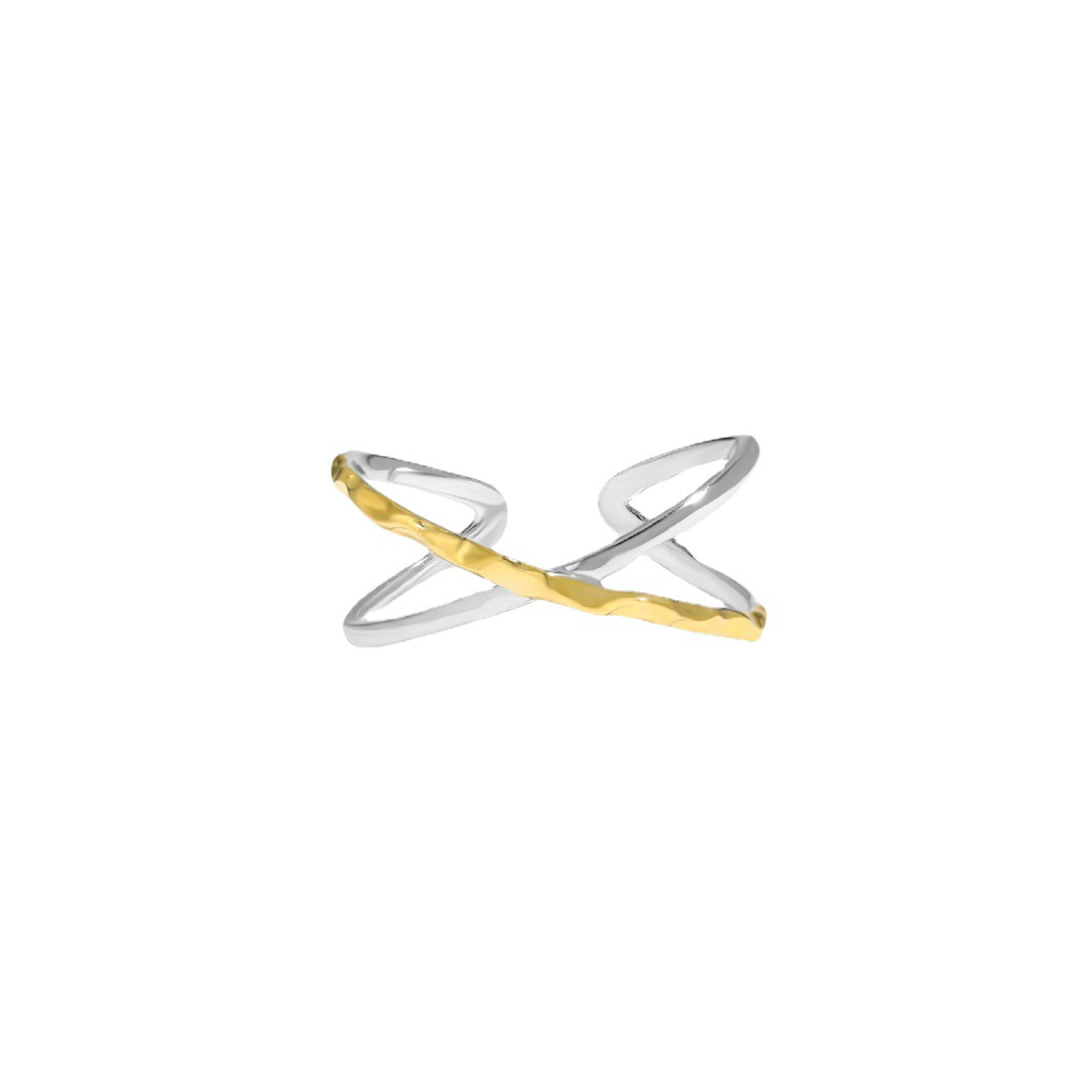 Xabat Cross Thin Ring - Gold