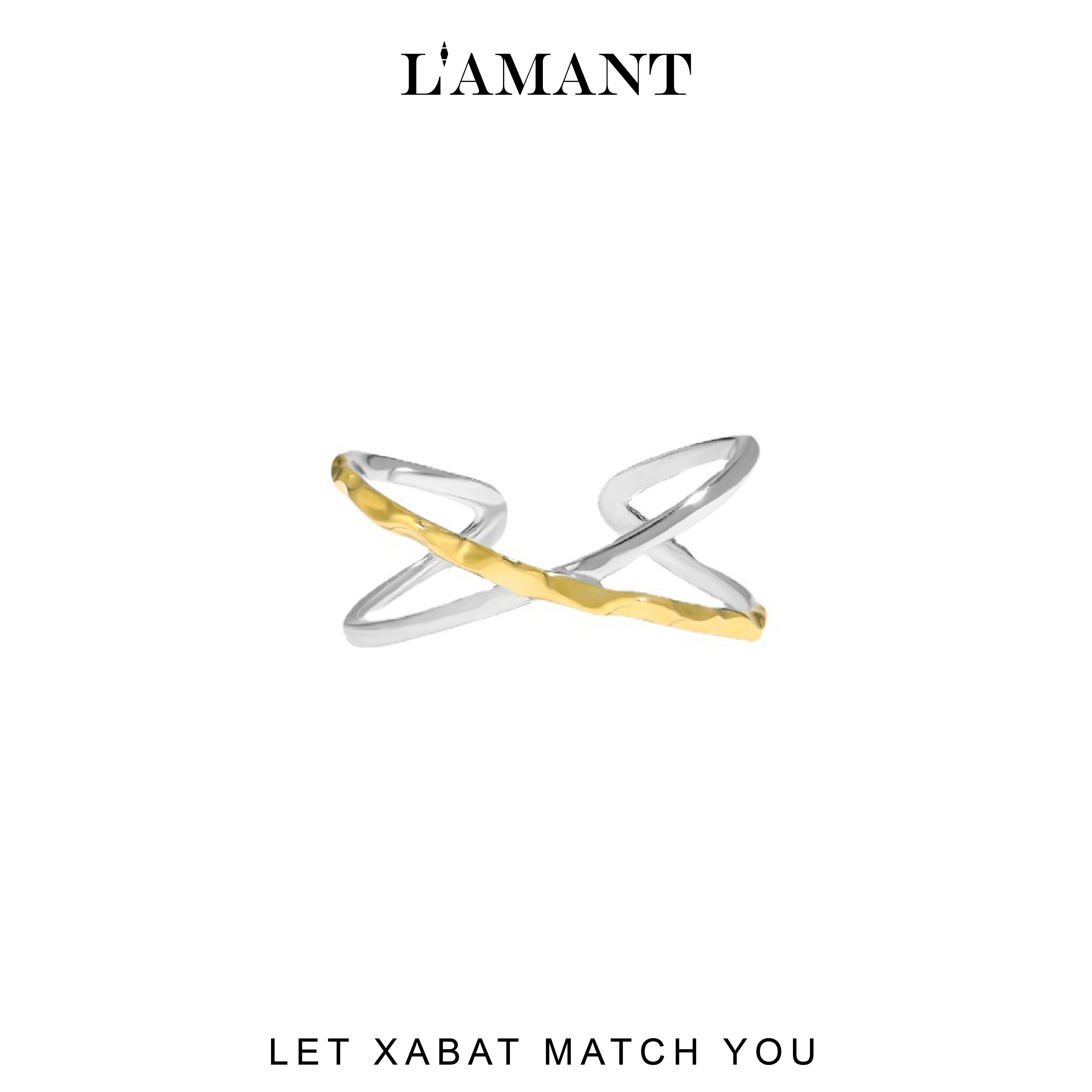 Xabat Cross Thin Ring - Gold