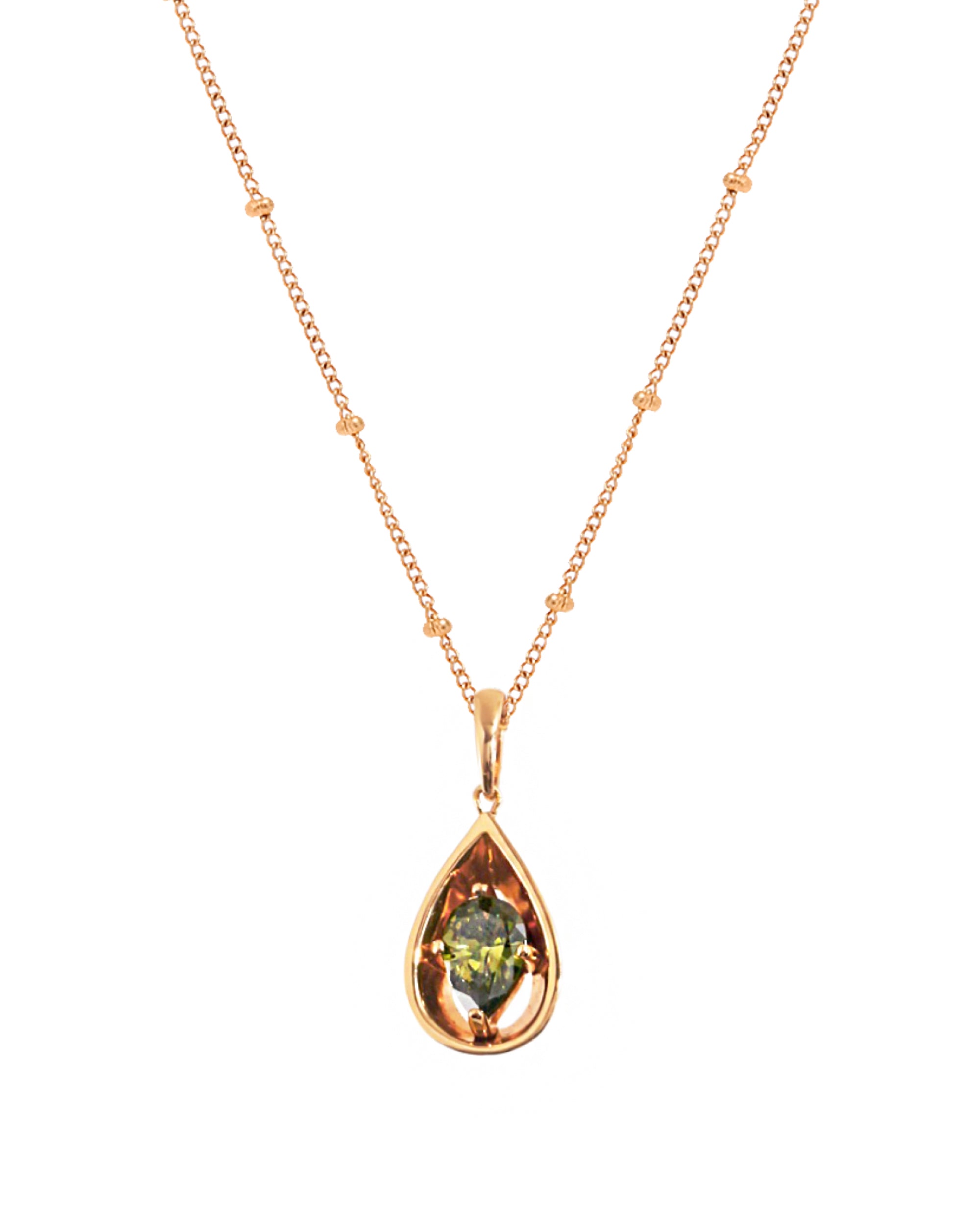 Cleopatra Drop-Form Cut Necklace - Gold