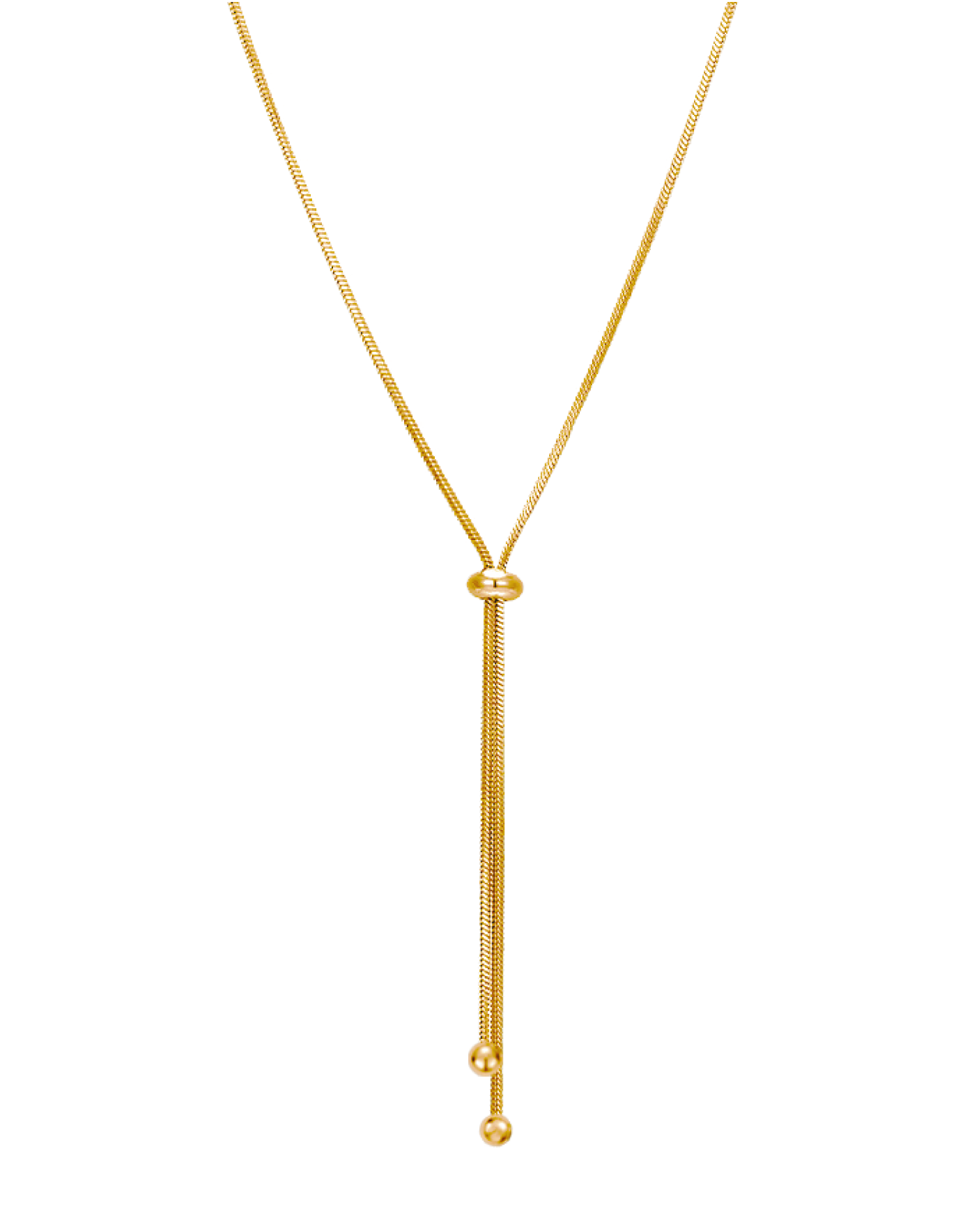 Kate Pull-out Snake Chain Necklace - Gold