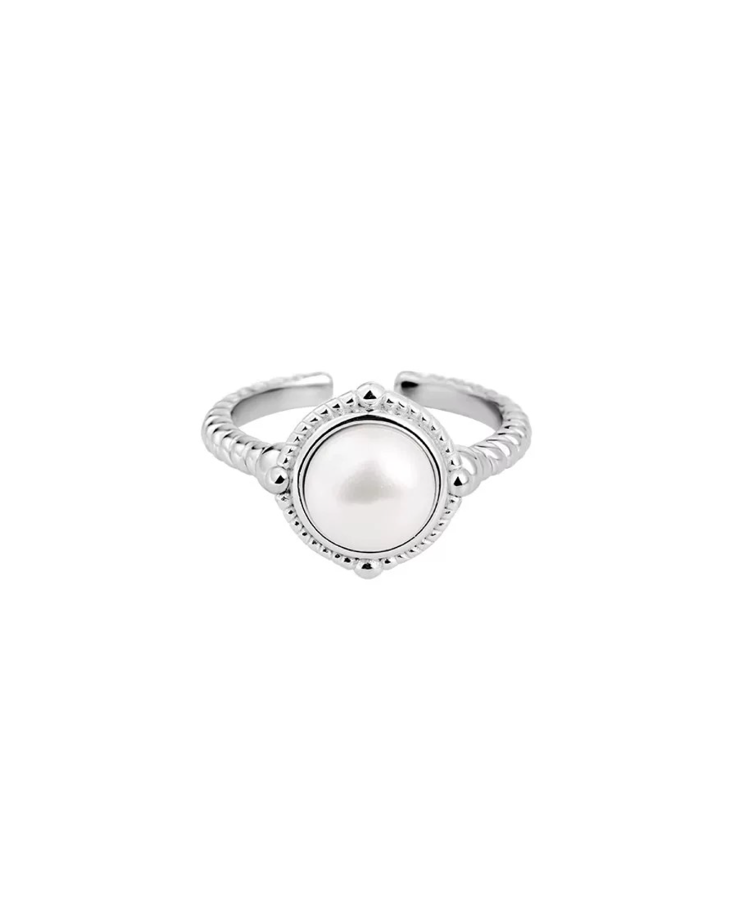 Greta Pearl Ring - Silver