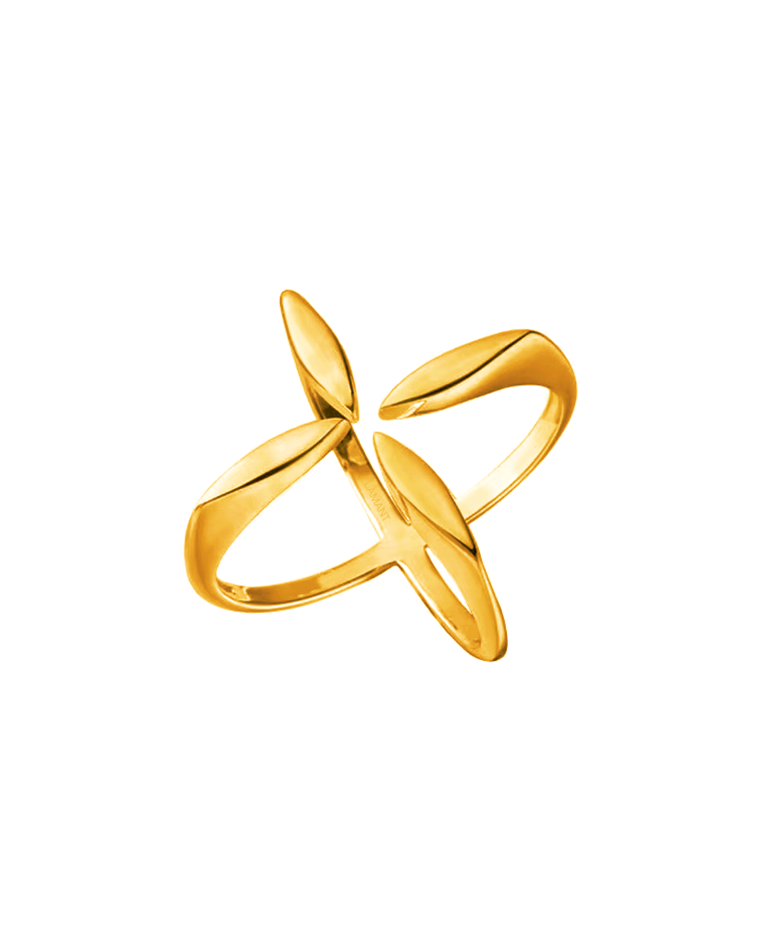 Halle Four-leaf Clover Ring - Gold