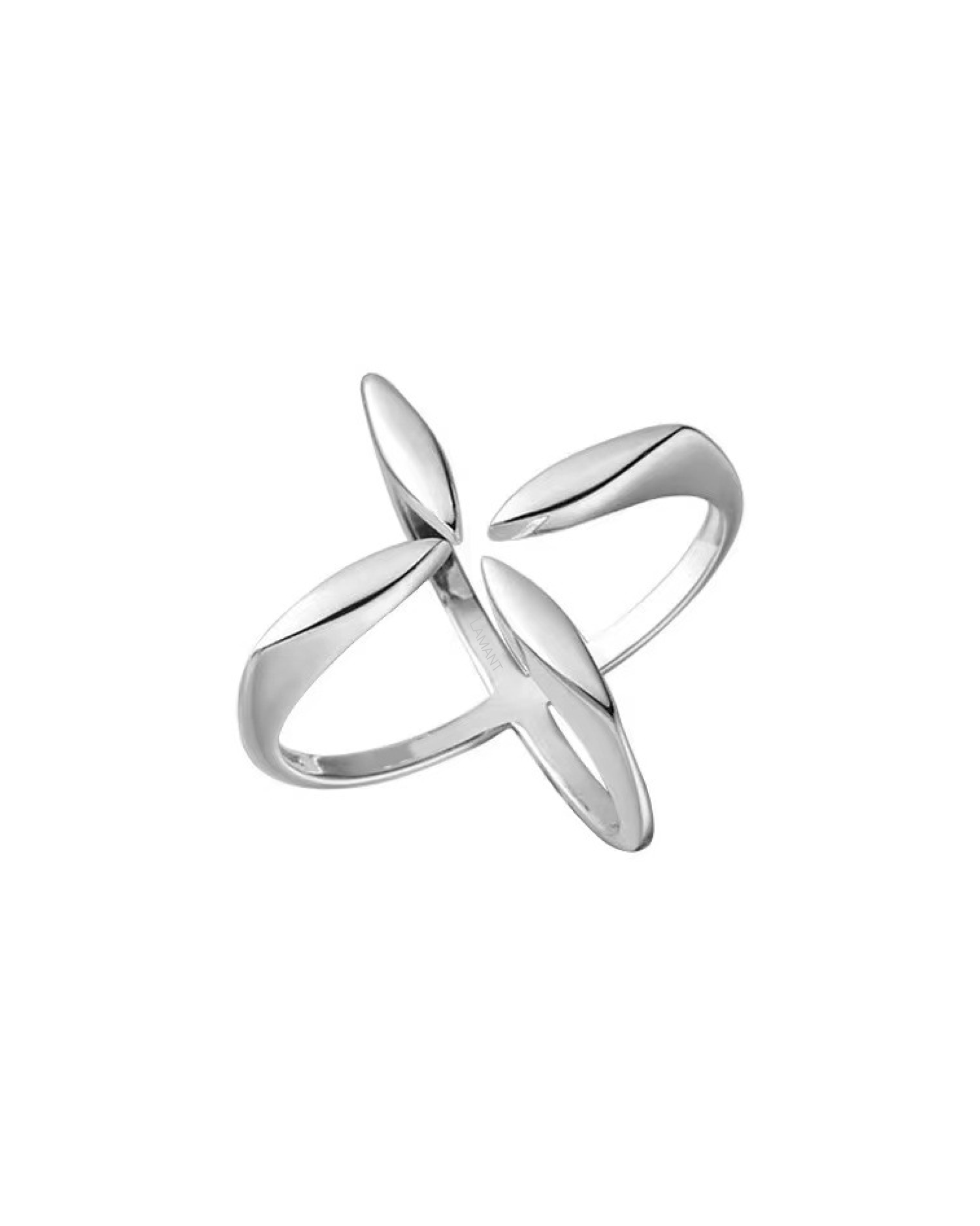 Halle Four-leaf Clover Ring - Silver