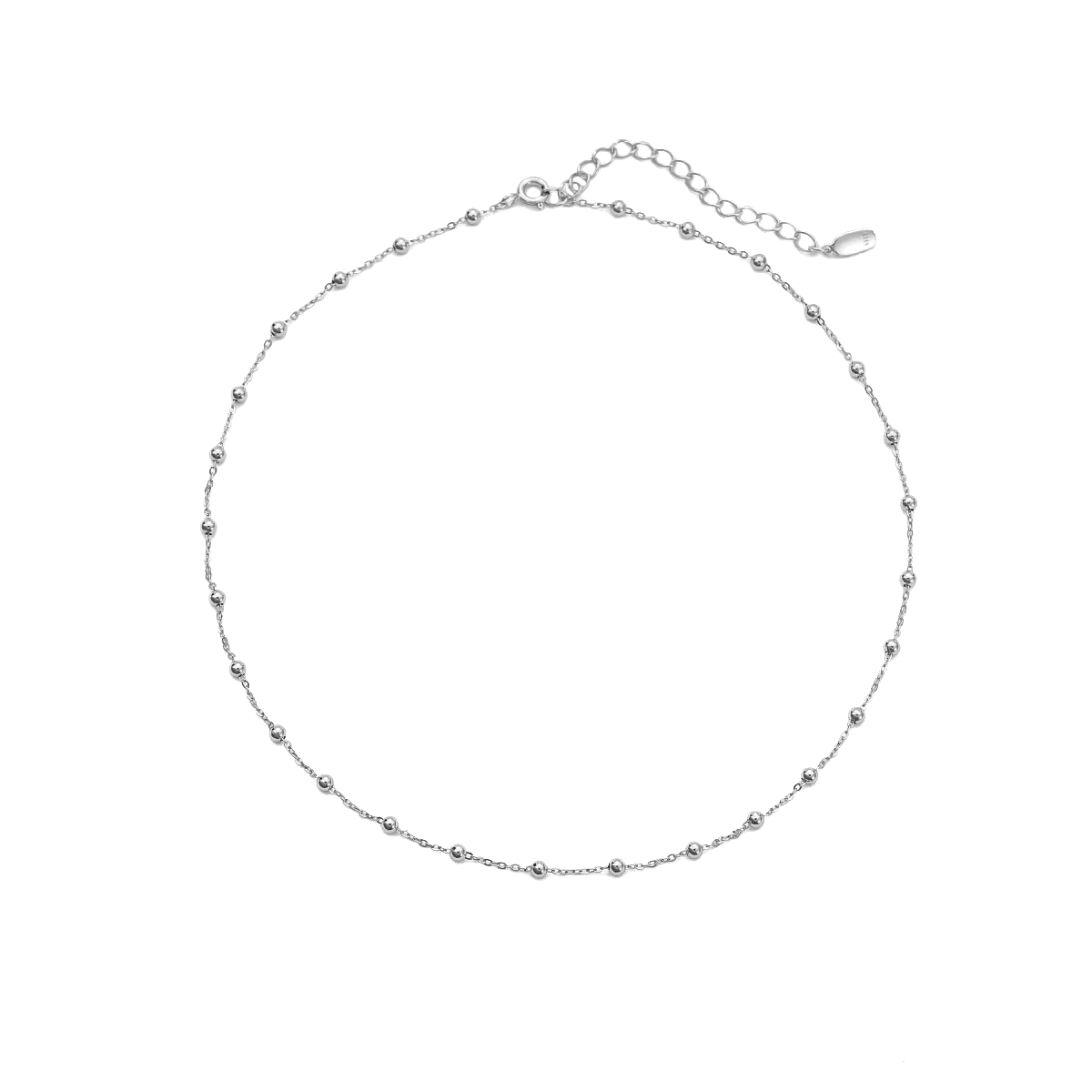 Spacer Necklace - Silver