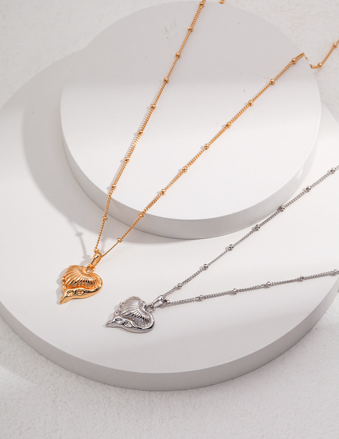 Haya Heart Charm Necklace - Gold