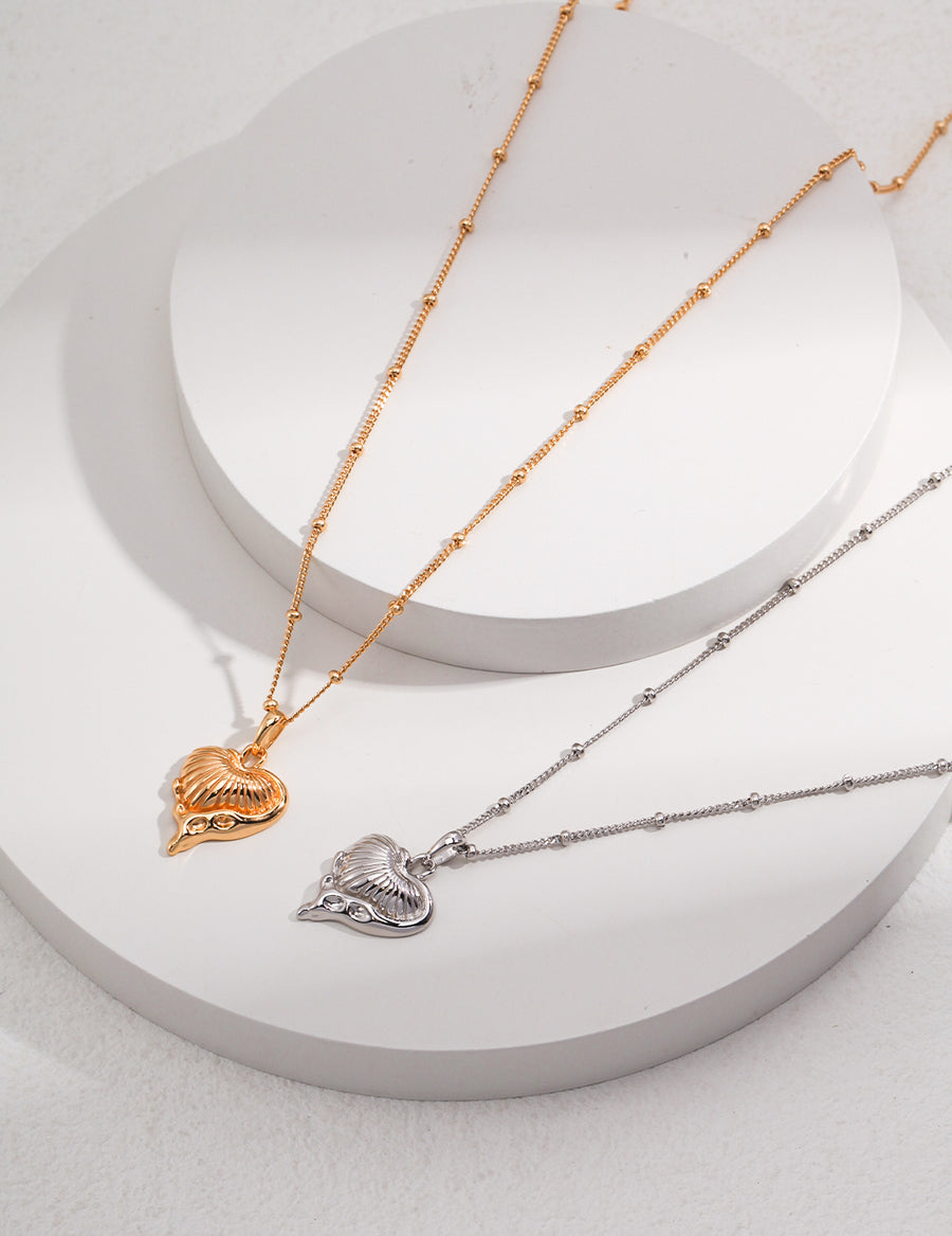 Gold heart hot sale lock necklace