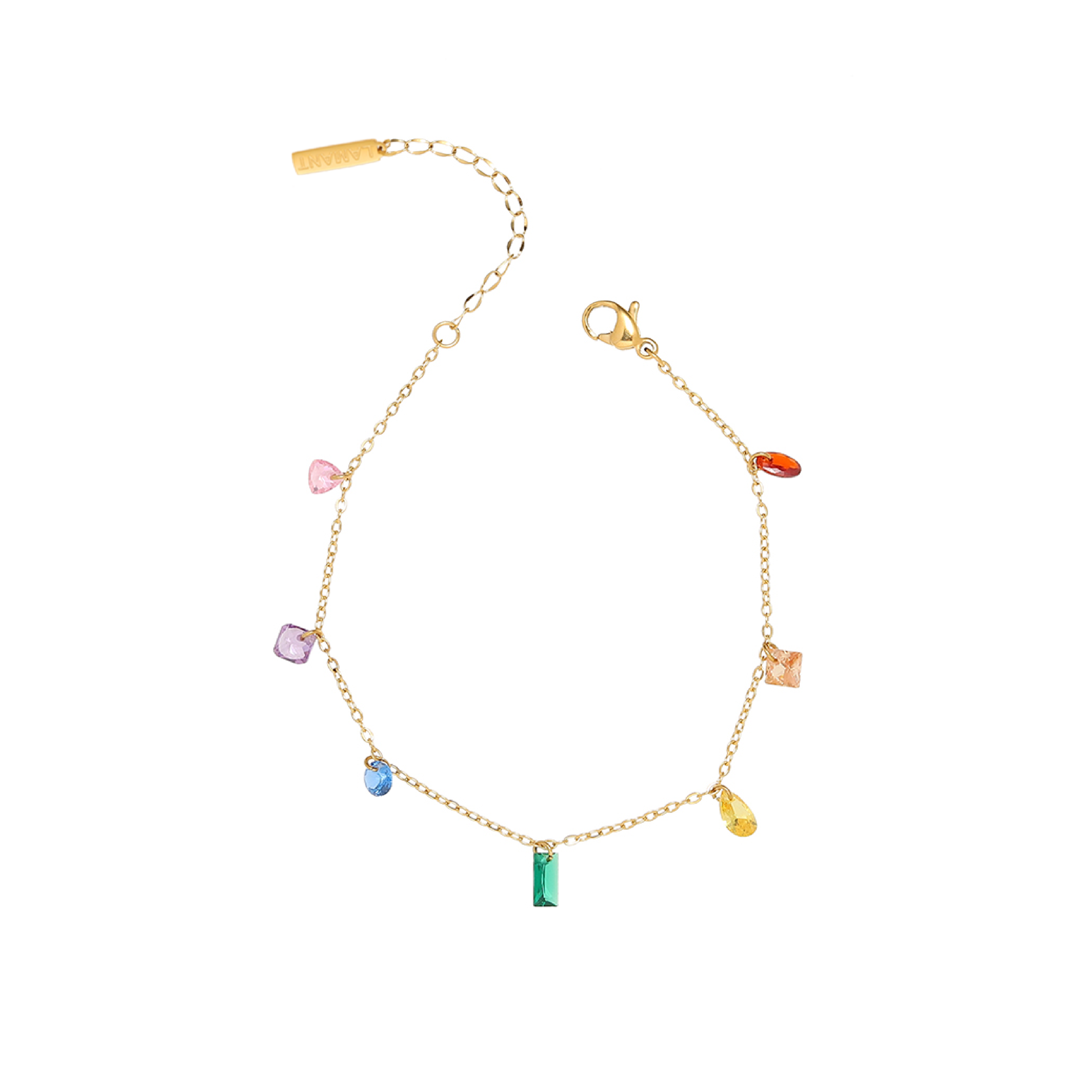 Itza Multi Coloured Cubic Bracelet