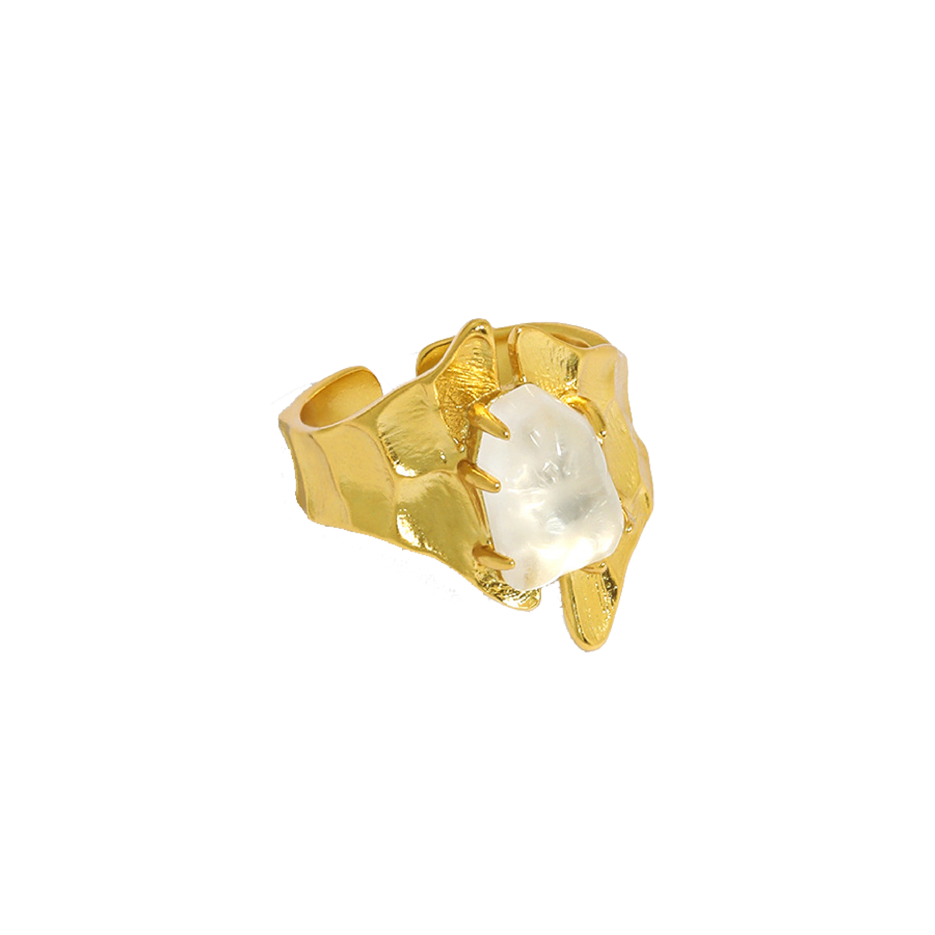 Jo_kull Crystal Ring - Gold