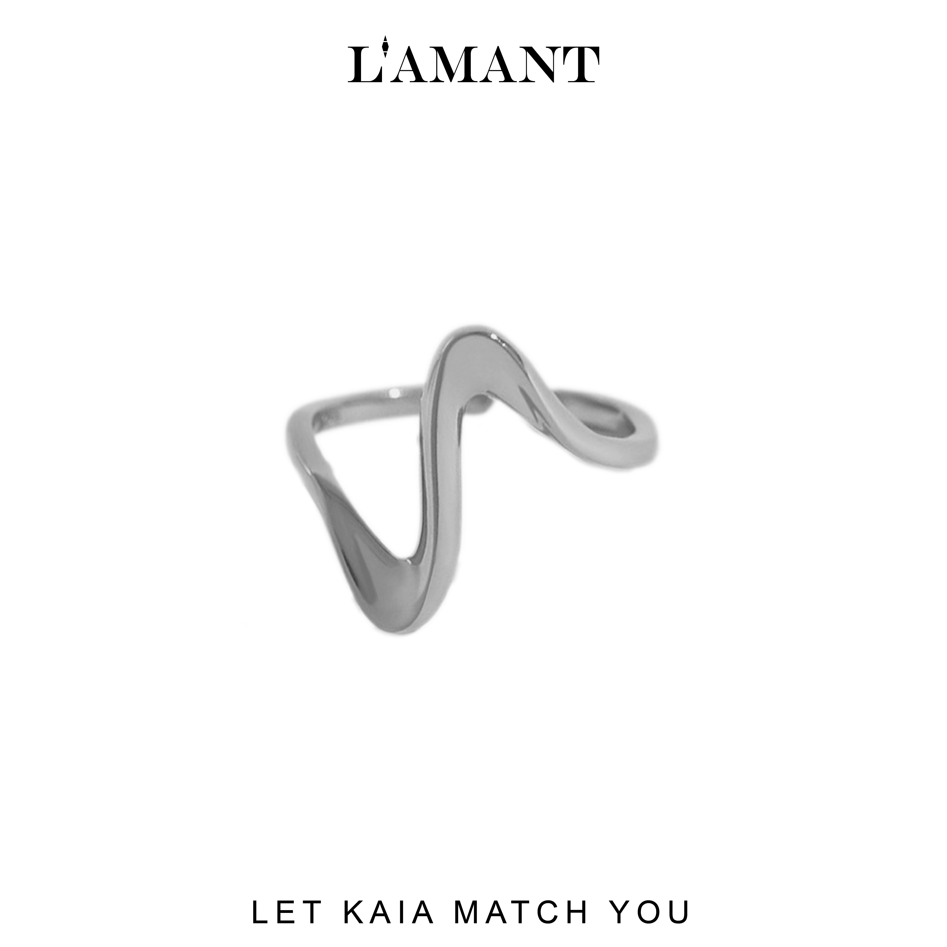 Kaia Heartbeat Ring - Silver