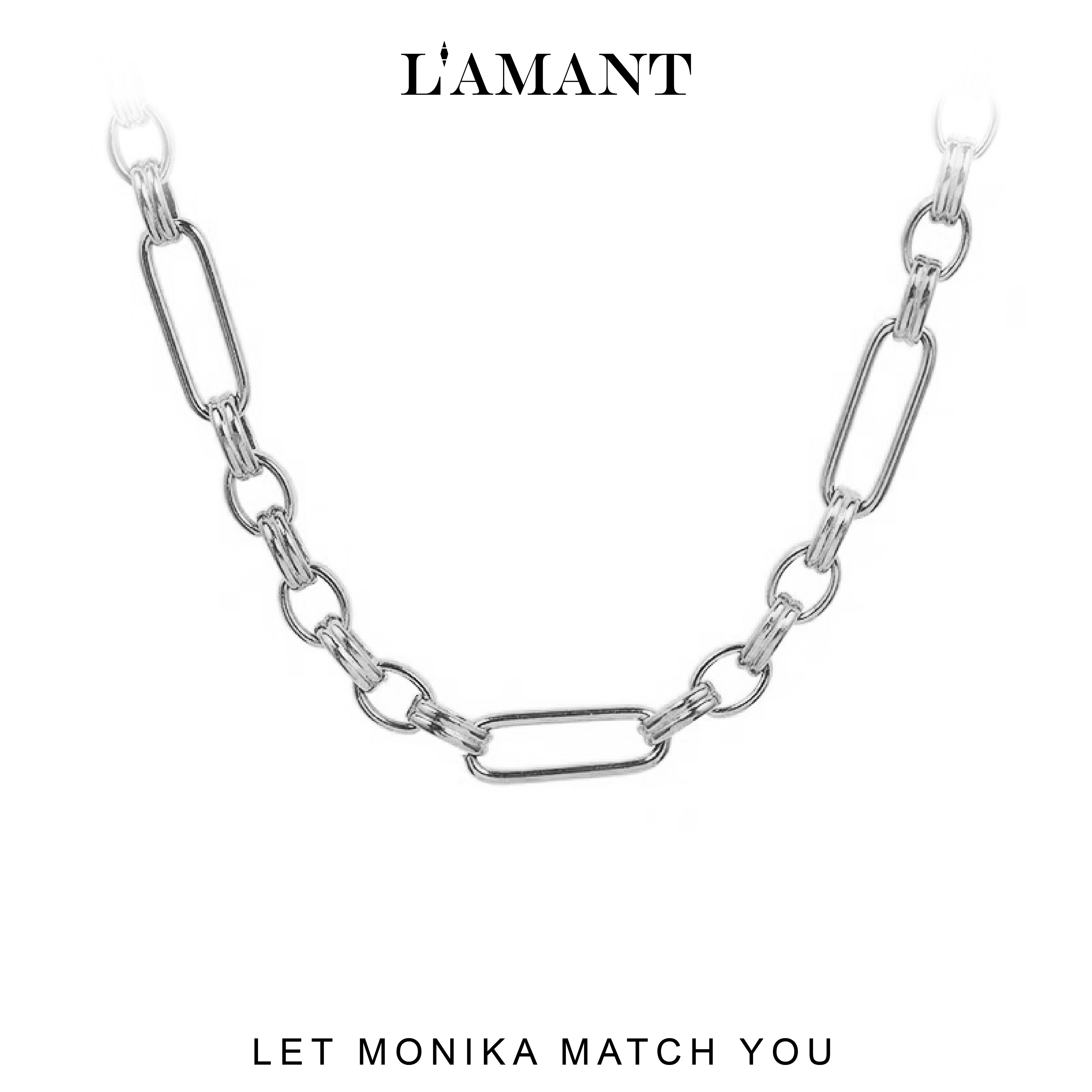 Monika Chain Necklace - Silver