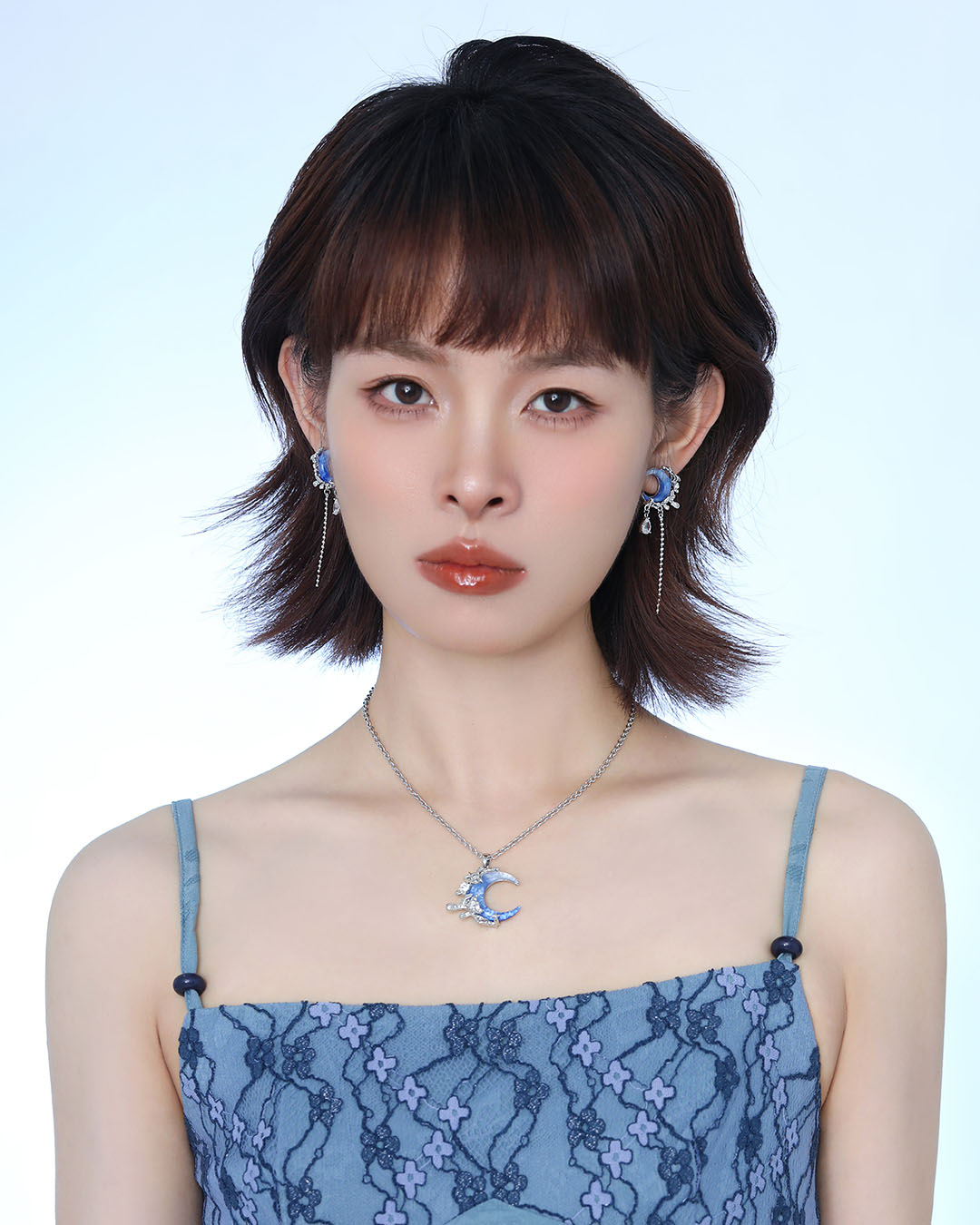 Tidal Blue Moon Necklace