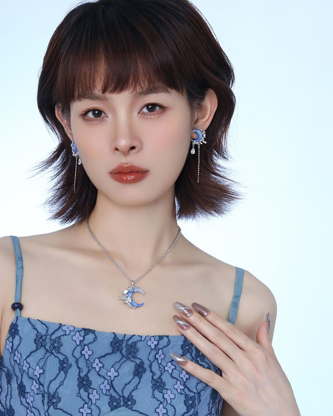 Tidal Blue Moon Necklace