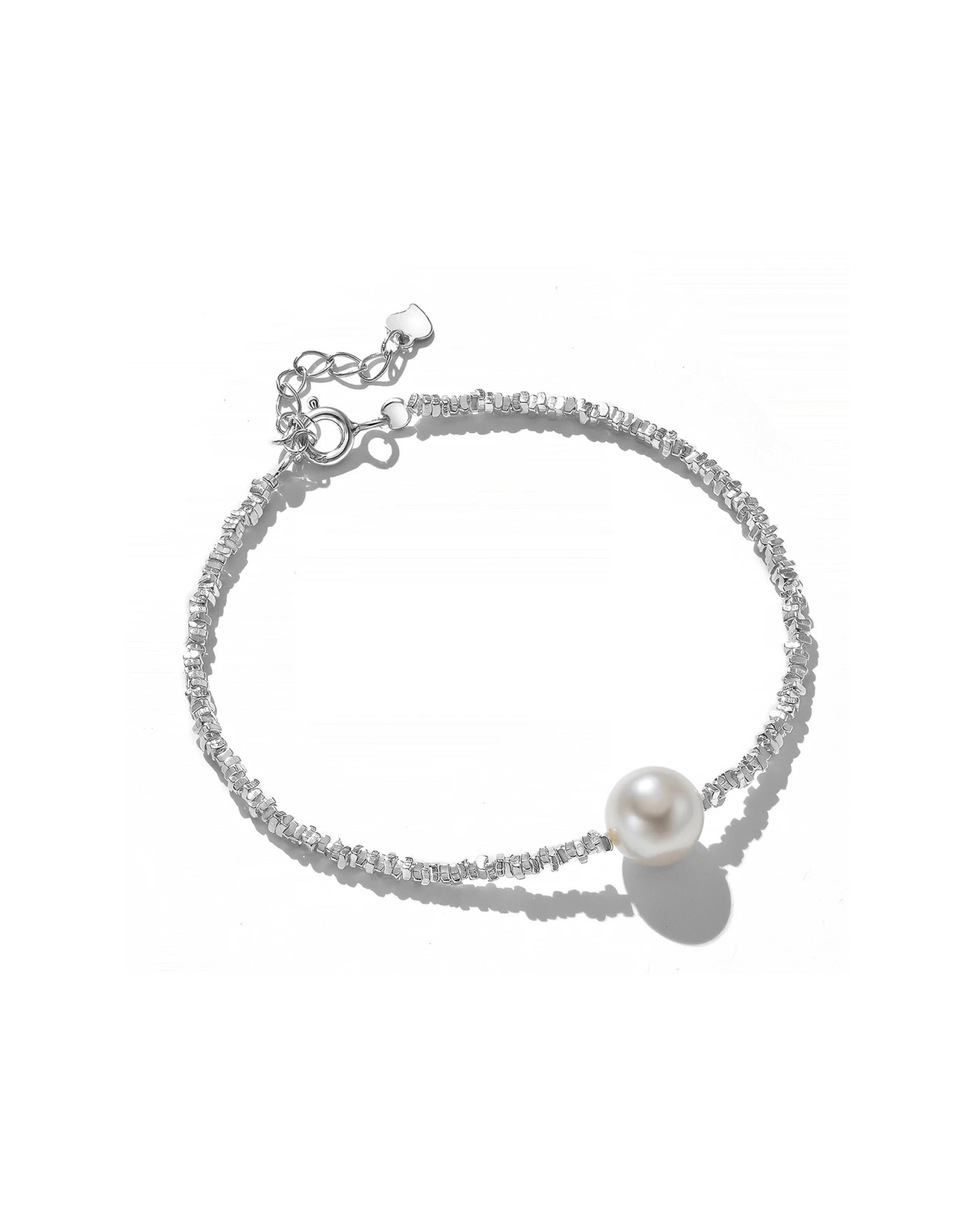 Fiona Silver Glinting Pearl Bracelet