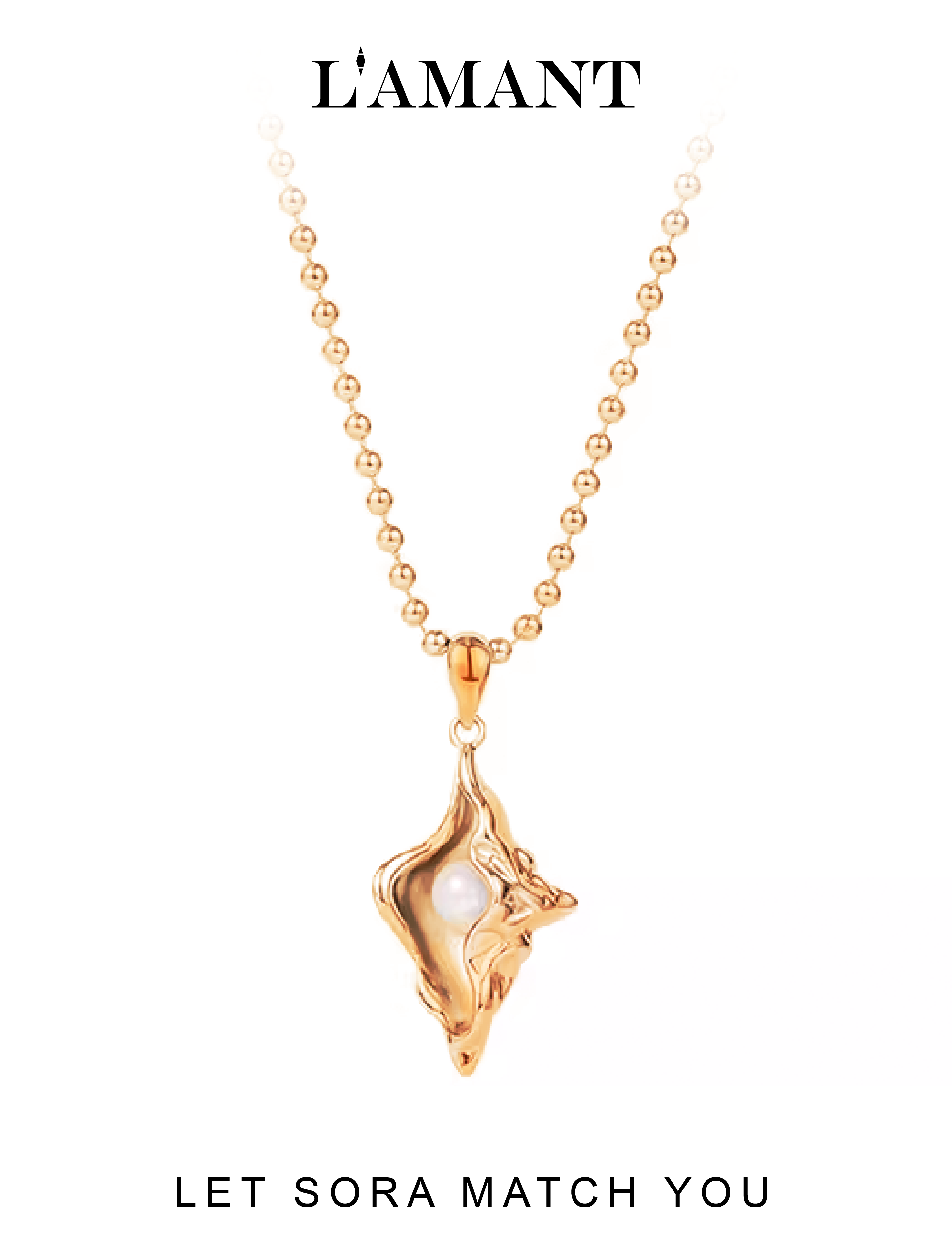 Sora Conch Necklace - Gold